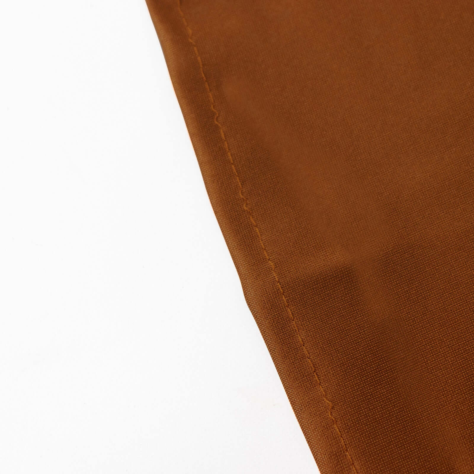 Amazing Seamless Wrinkle-Resistant 120" Polyester Round Tablecloth in Cinnamon Brown