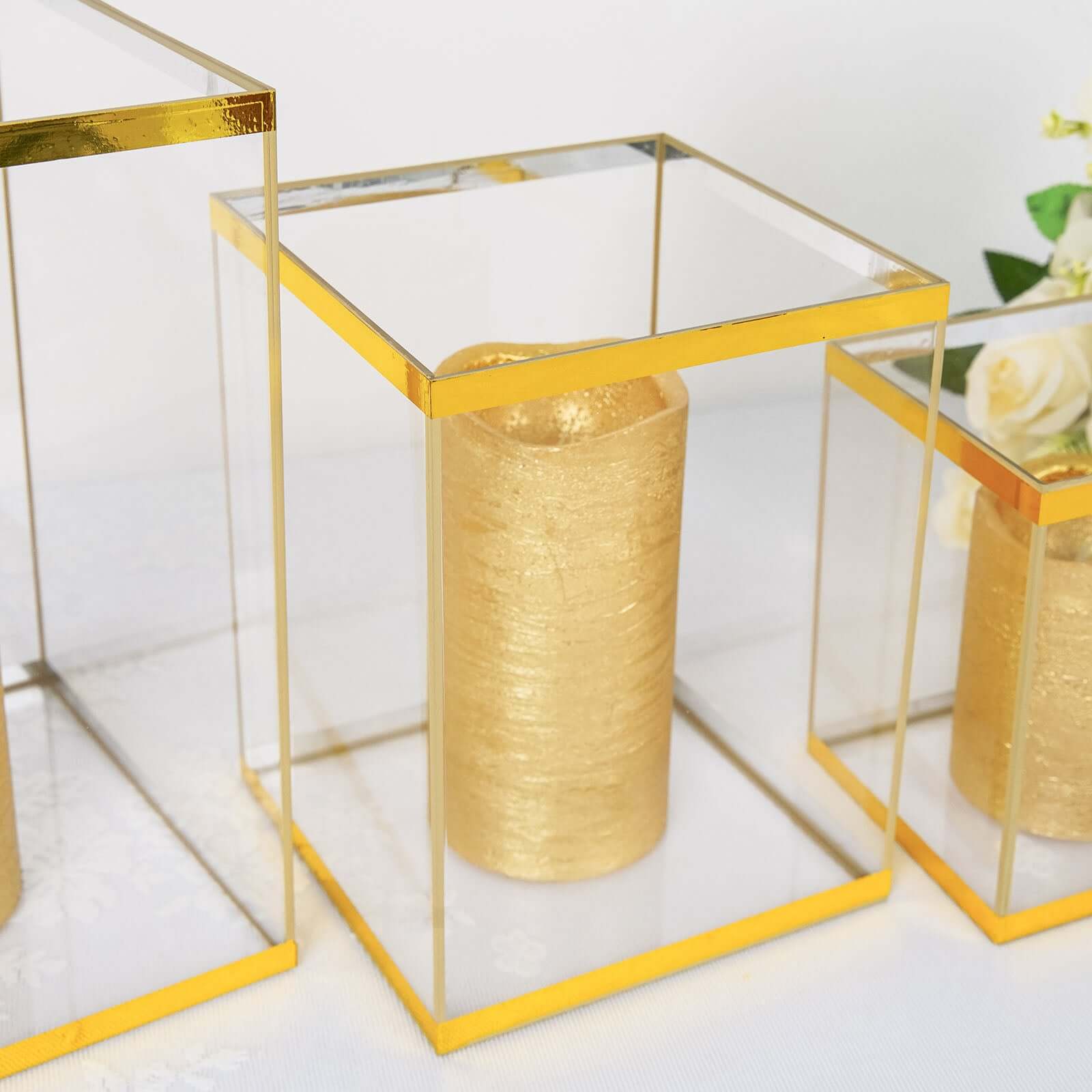 Hot! 100 Yds 0.75' Gold Metallic Polyester Adhesive Tape for DIY Crafts