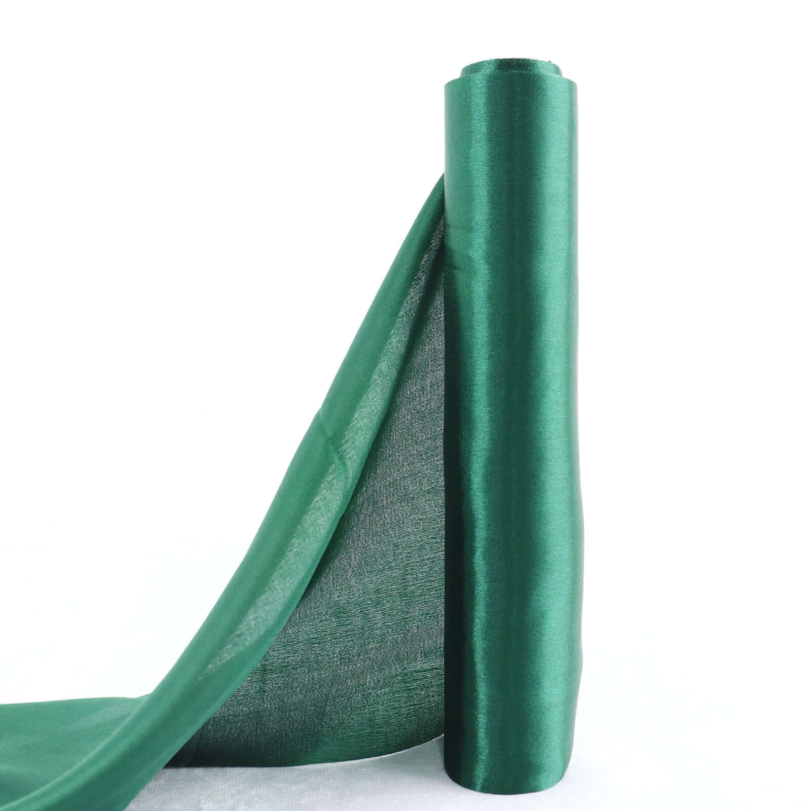 Wholesale 12-Foot Wide, 10-Yard Long Hunter Emerald Green Satin Fabric Bolt for DIY Crafts