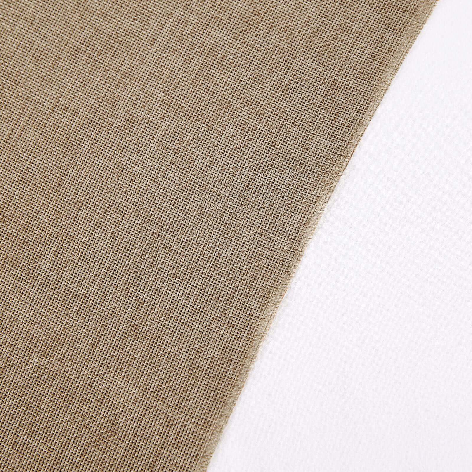 54-Inch Wide, 10-Yard Natural Faux Burlap Fabric Roll for DIY Crafts
