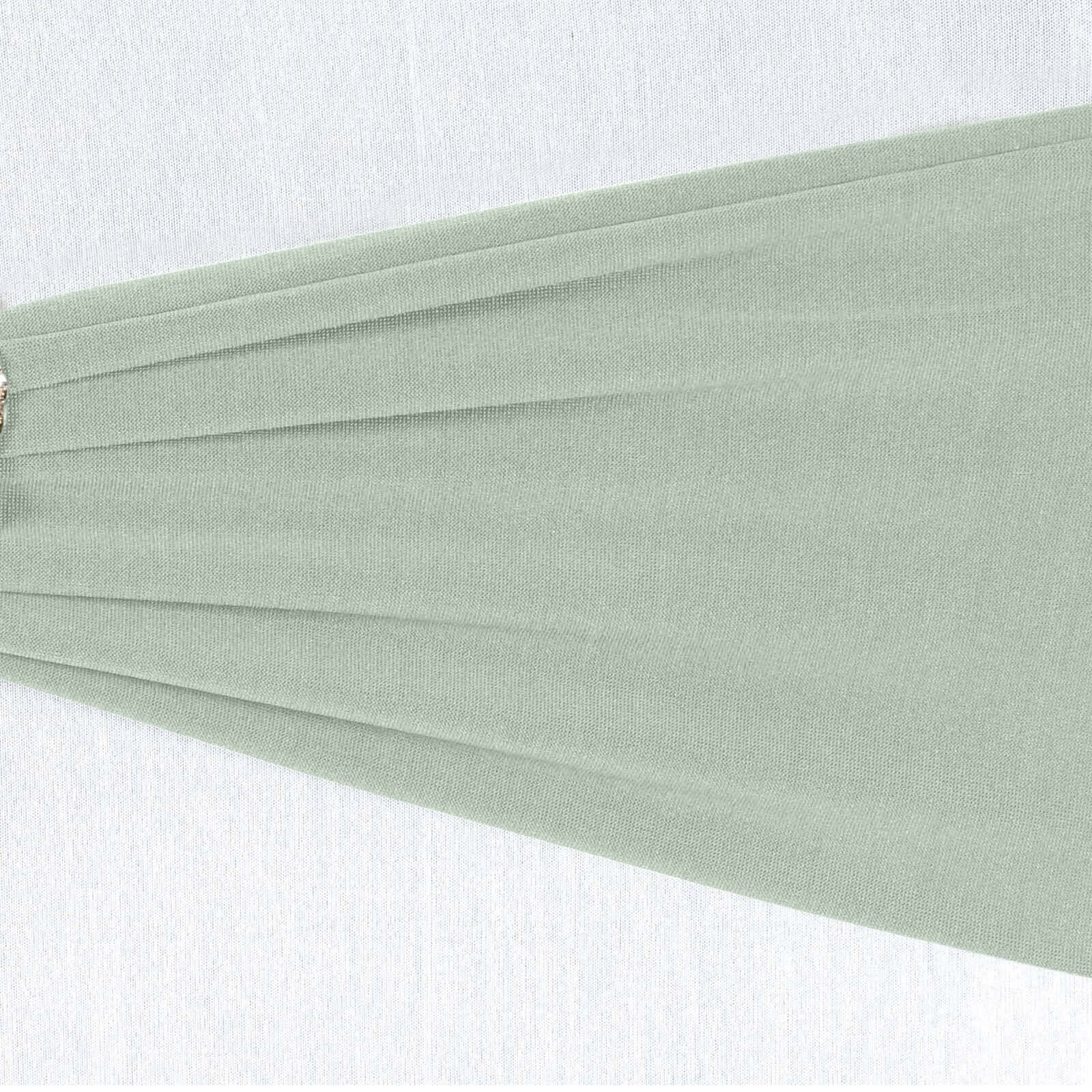 5-Pack Stretchable Spandex Chair Sashes in Sage Green - Ideal for Weddings and Events