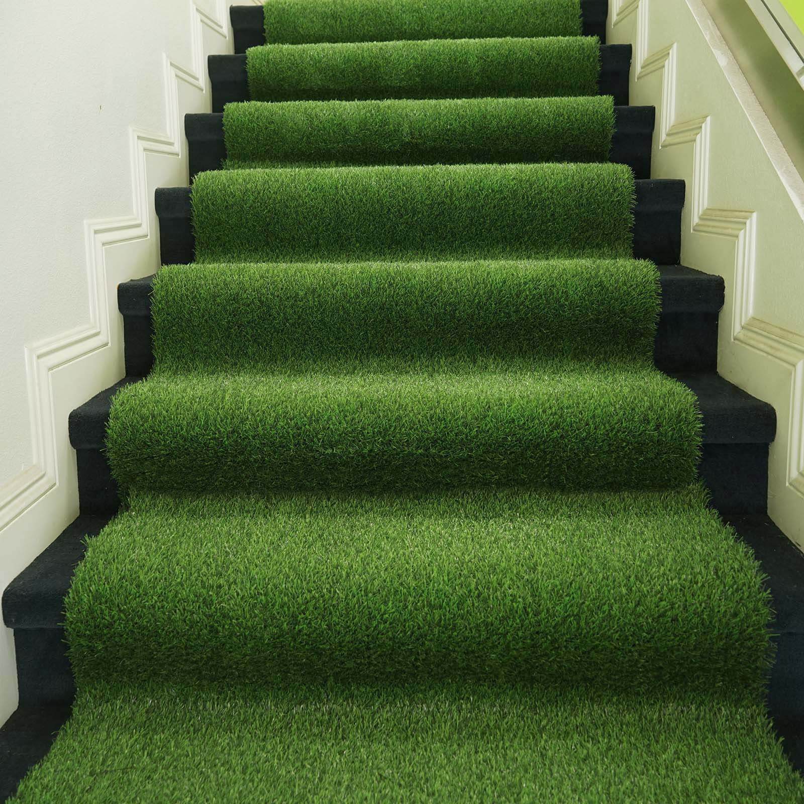 5ftx3ft Green Synthetic Artificial Grass Rug for Indoor & Outdoor Landscape