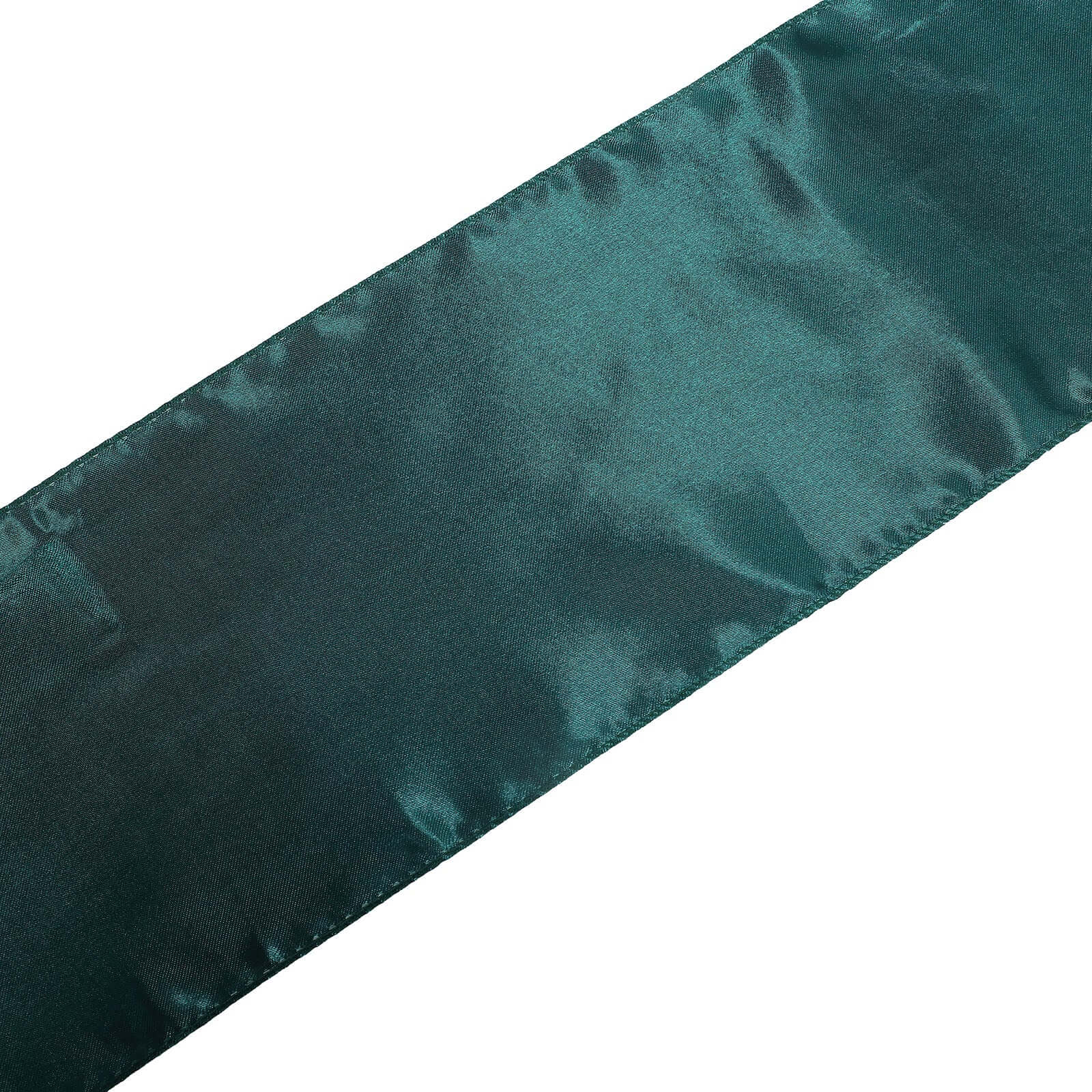 5-Pack Peacock Teal Satin Chair Sashes - Durable & Shiny Decor