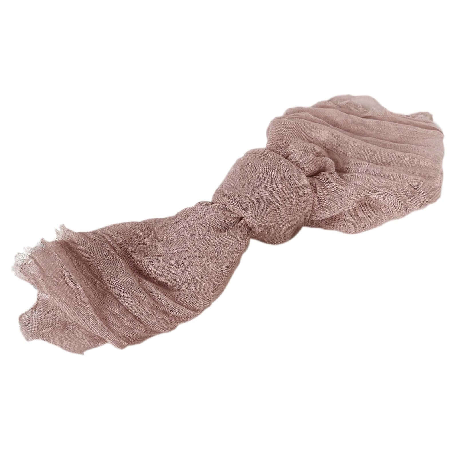 5-Pack Reusable Dusty Rose Gauze Cheesecloth Dinner Napkins - Great Deal!