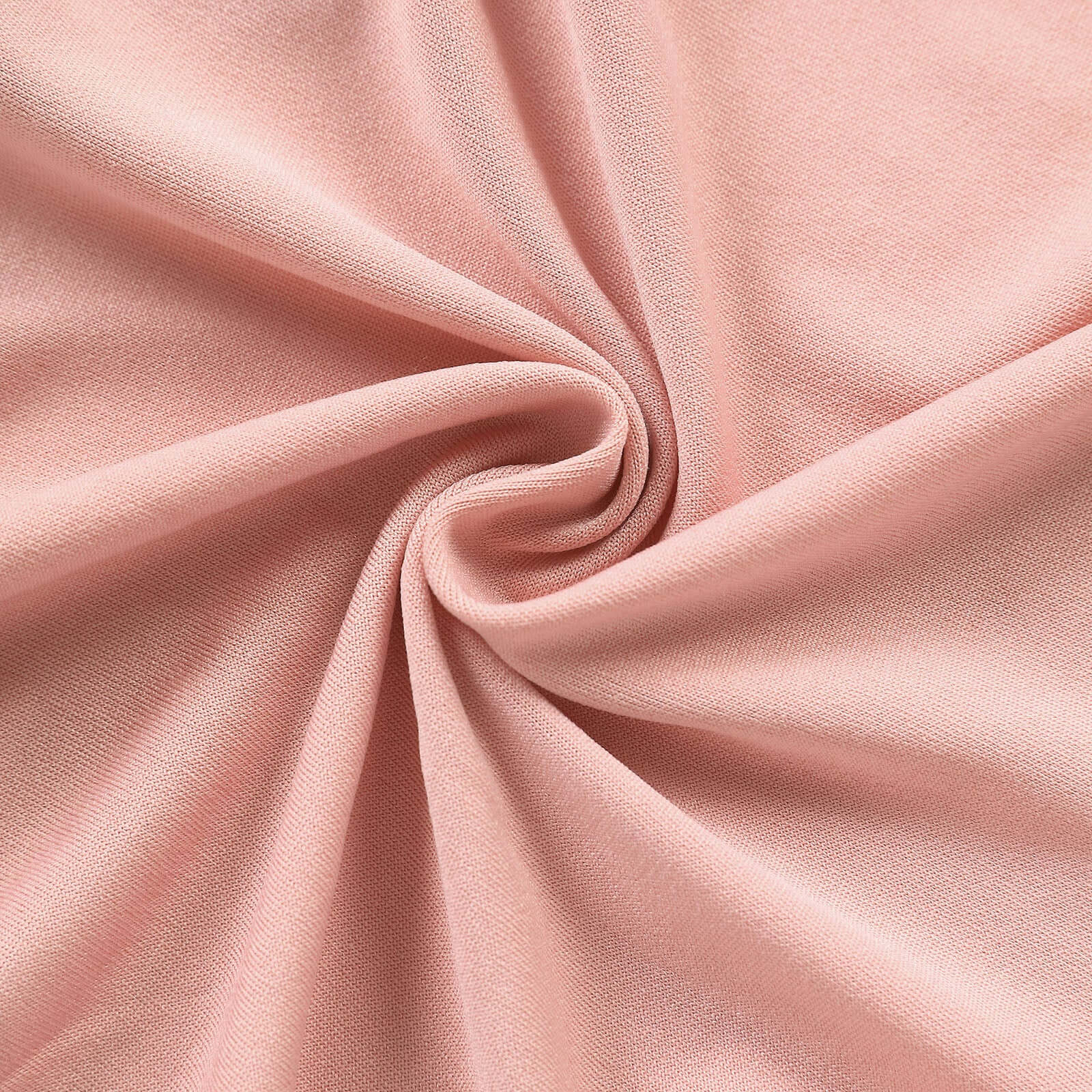 5ft Double - sided Matte Dusty Rose Spandex Fitted Cover for Round - top Wedding Arch