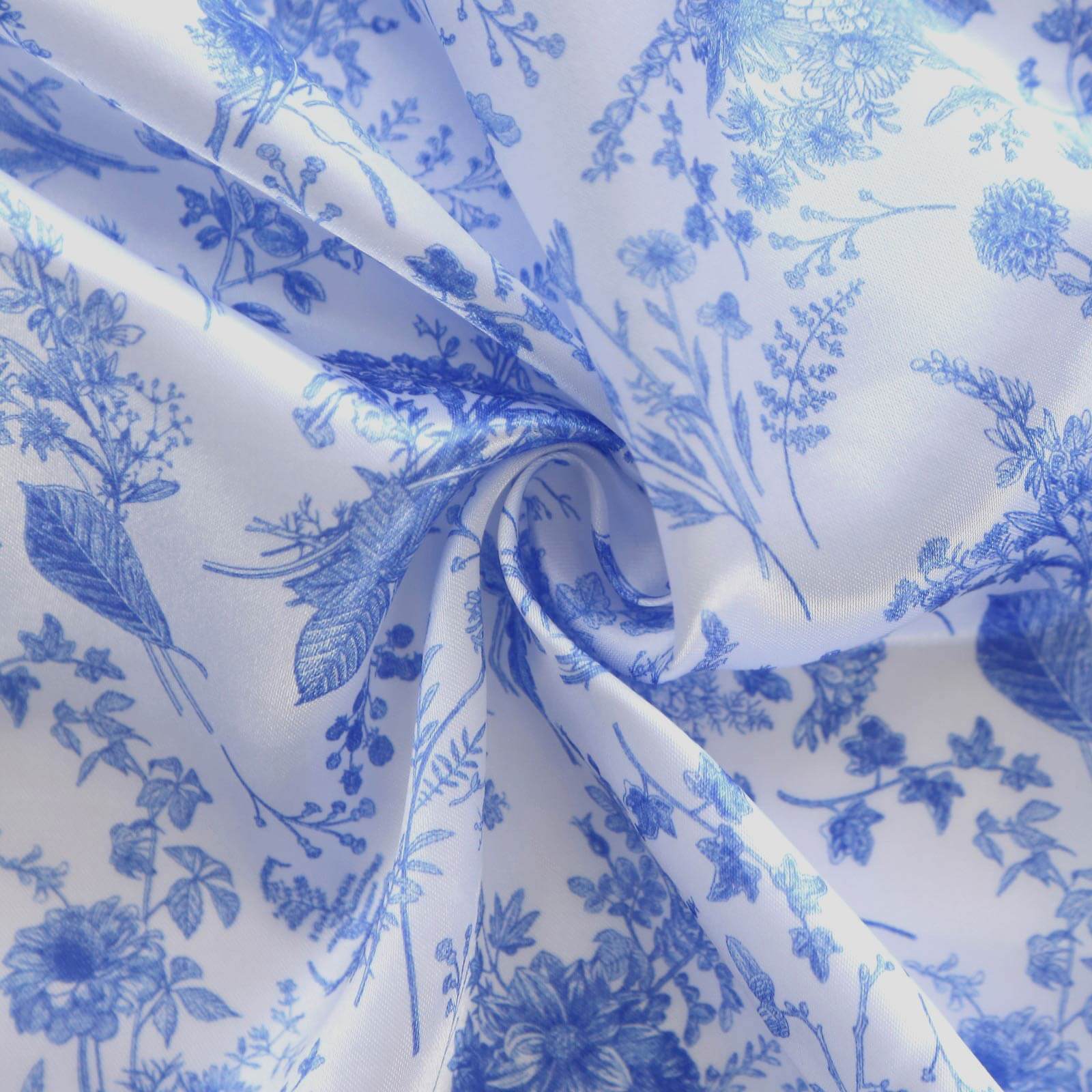 Hot Deal! Set of 3 Satin Wedding Arch Covers in French Toile Floral (5ft, 6ft, 7ft)