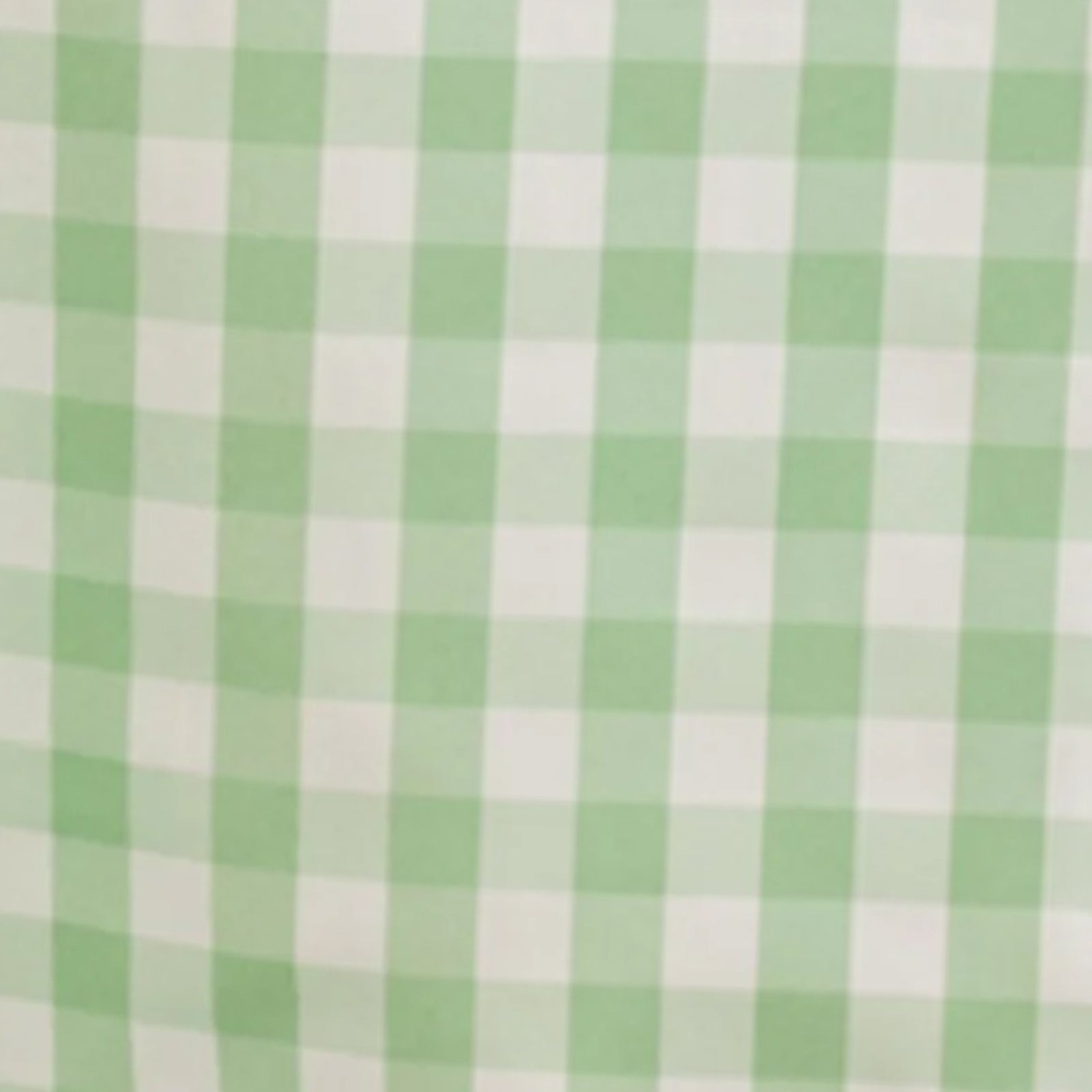 70x70 Polyester Square Table Overlay in White and Sage Green - Buffalo Check Plaid Table Topper