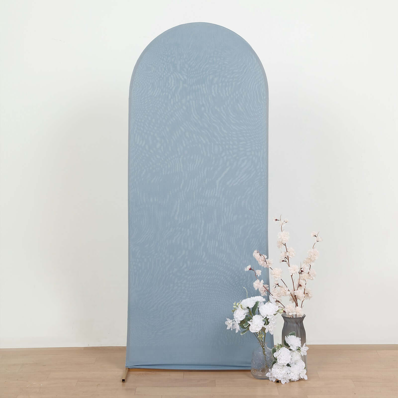 Hot! 5ft Dusty Blue Spandex Fitted Cover for Round Top Wedding Arch