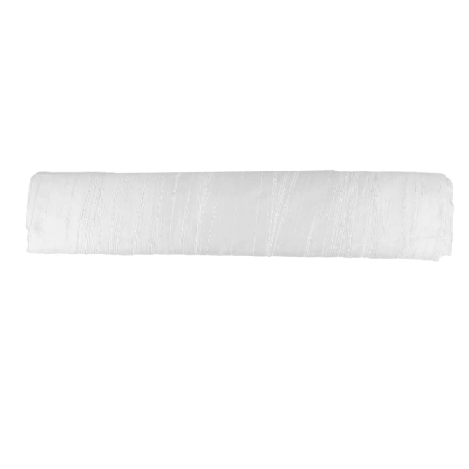Hot Deal! 54"x10 Yards White Accordion Crinkle Taffeta Fabric Bolt