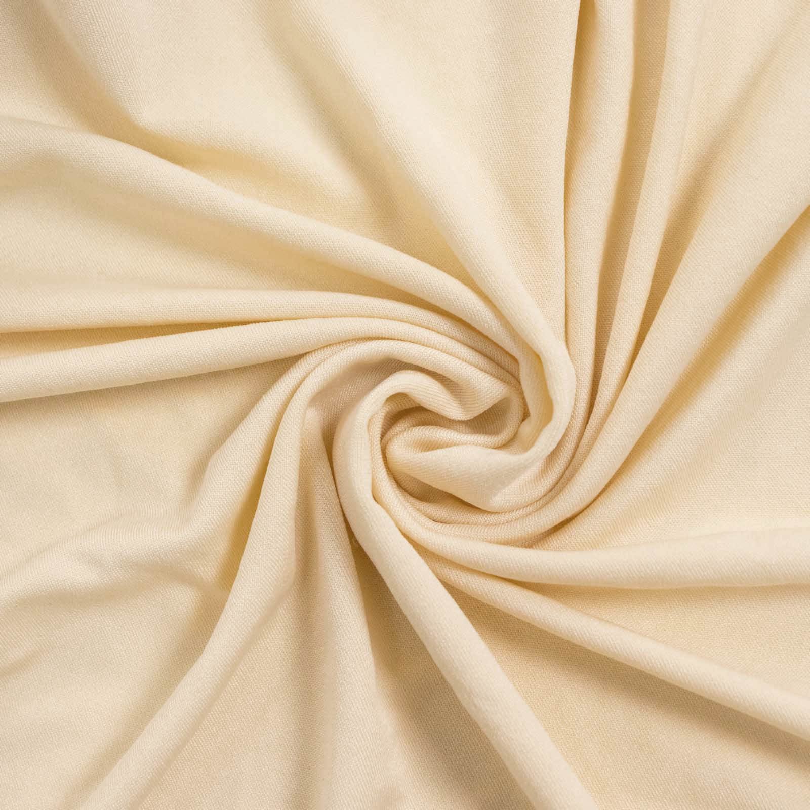 Hot Sale! 8ft Matte Beige Spandex Wedding Arch Cover for Round Top Stand