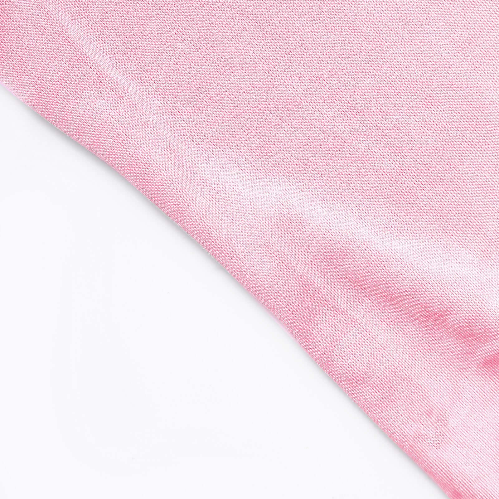 Premium 8ft Pink Spandex U-Shaped Wedding Arch Cover - Perfect for Weddings and Parties