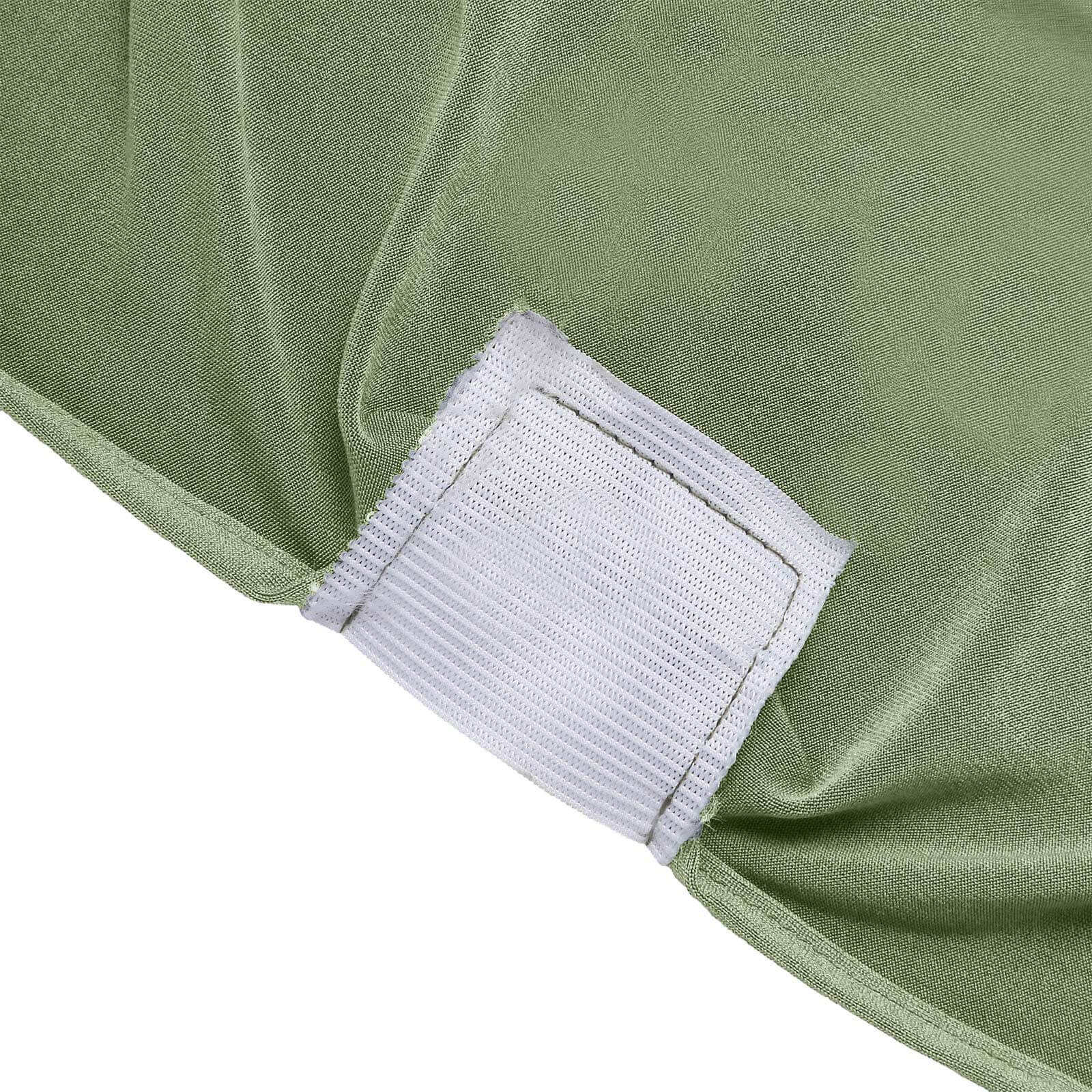 Stretch 160GSM Dusty Sage Green Spandex Slip-On Cover for Banquet Chairs