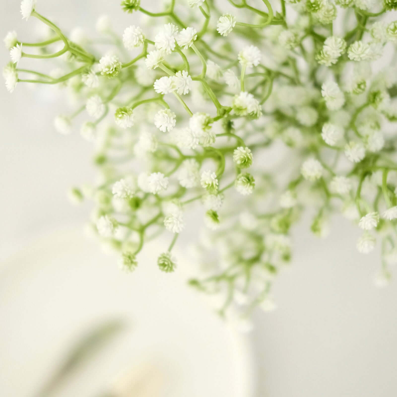 Hot Sale! 3 Pieces of 14-Inch Artificial White Baby’s Breath Gypsophila Flower Arrangements for Indoor Decor