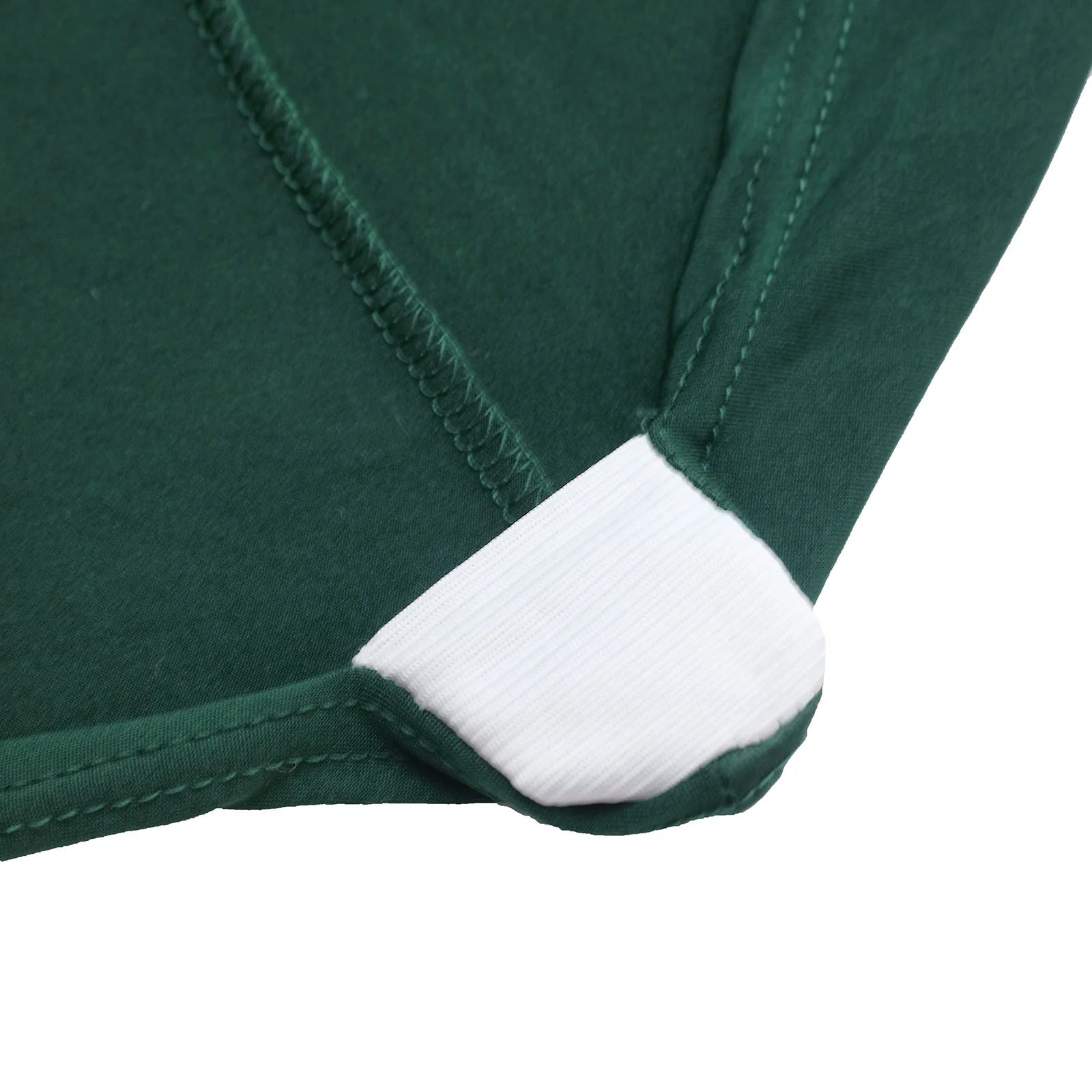 10-Pack Durable Reusable Stretch Spandex Chair Covers in Hunter Emerald Green for Banquet Chairs
