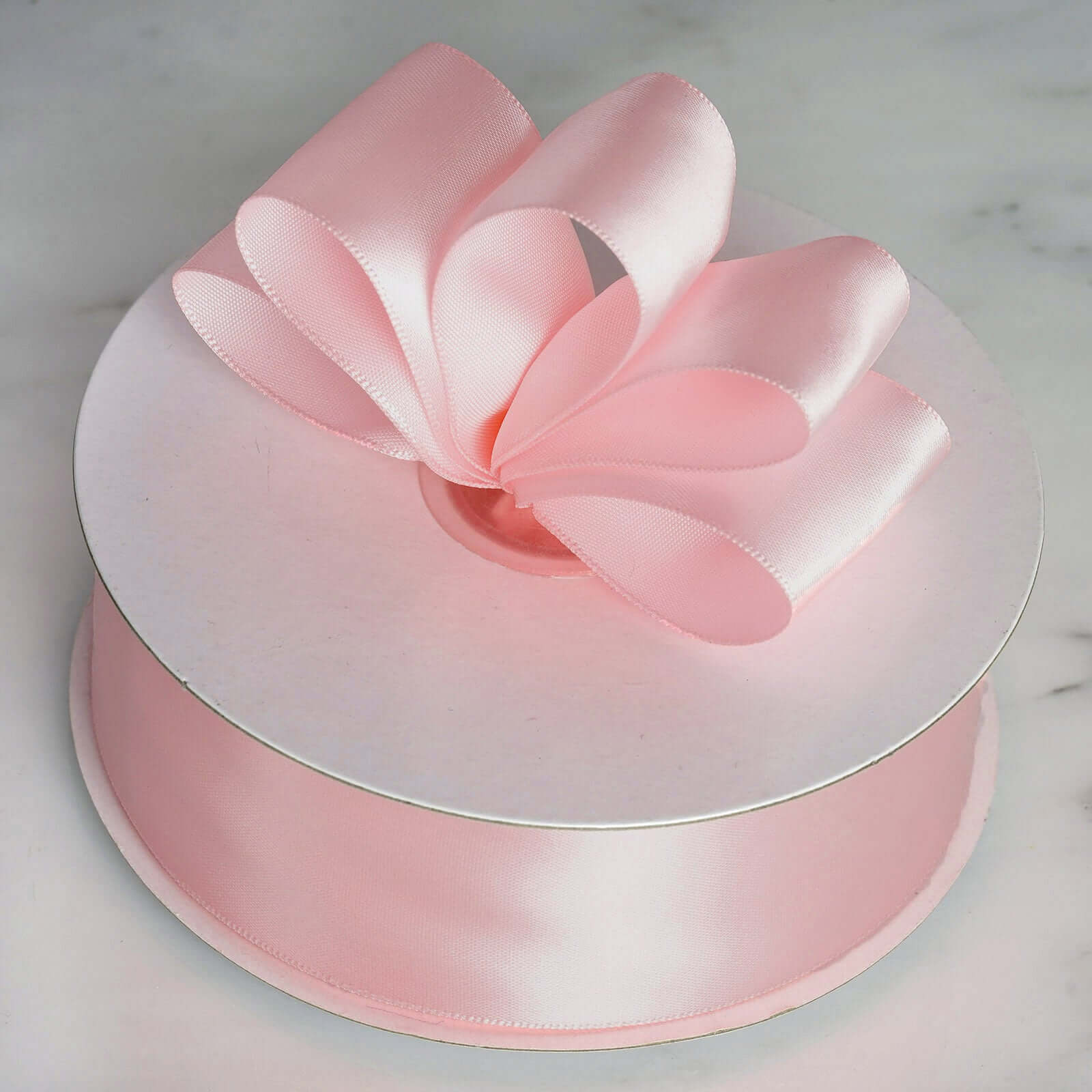 50 Yards 1.5 - inch Blush High - quality Single - faced Decorative Polyester Satin Ribbon