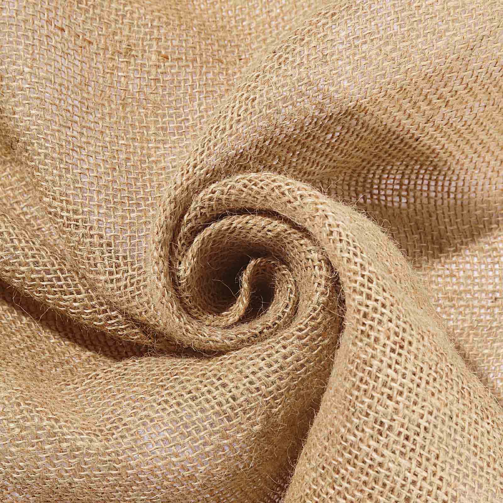 Get This Stunning 30ft Natural Jute Burlap Aisle Runner with Elegant White Floral Lace Borders