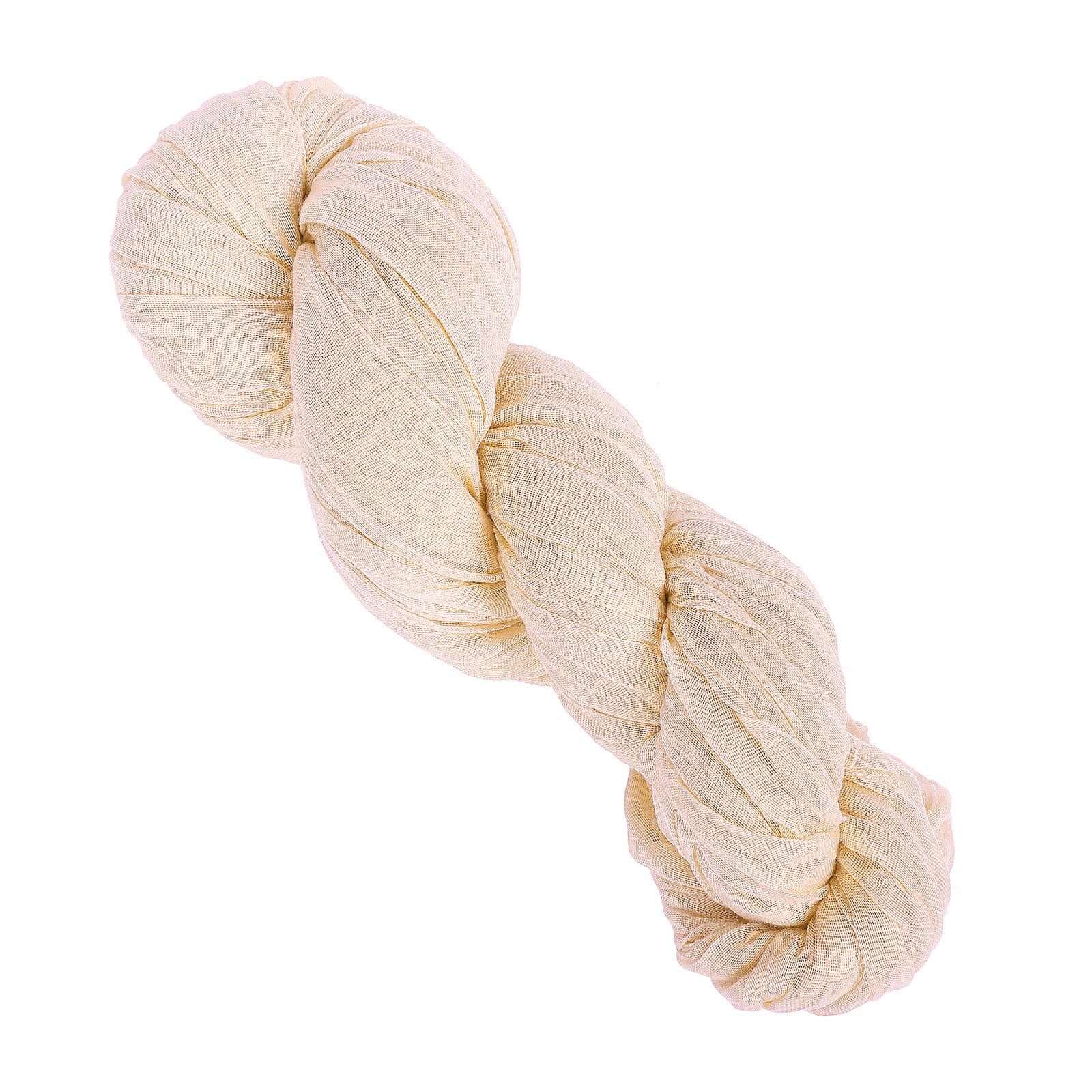 10ft Blush Gauze Cheesecloth Table Runner in Rustic Boho Style