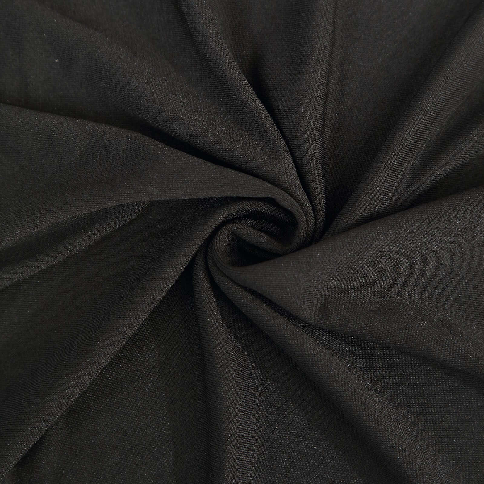 Hot Deal! Set of 4 Custom-Fitted Matte Black Spandex Half Moon Wedding Arch Backdrop Covers in 4 Sizes