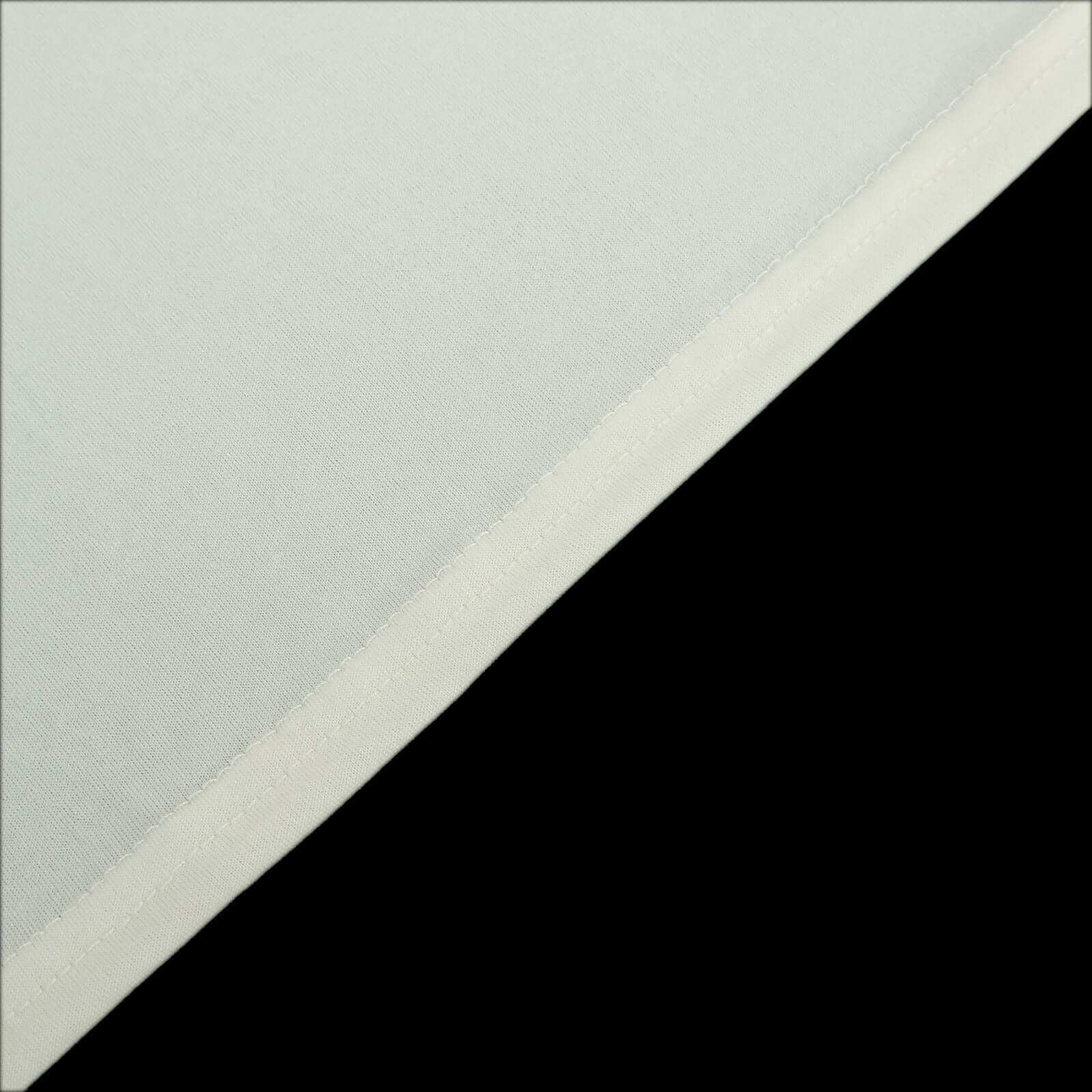 Get 4-Piece Matte Ivory Spandex Half Moon Wedding Arch Covers - Sizes 2.5ft - 7ft