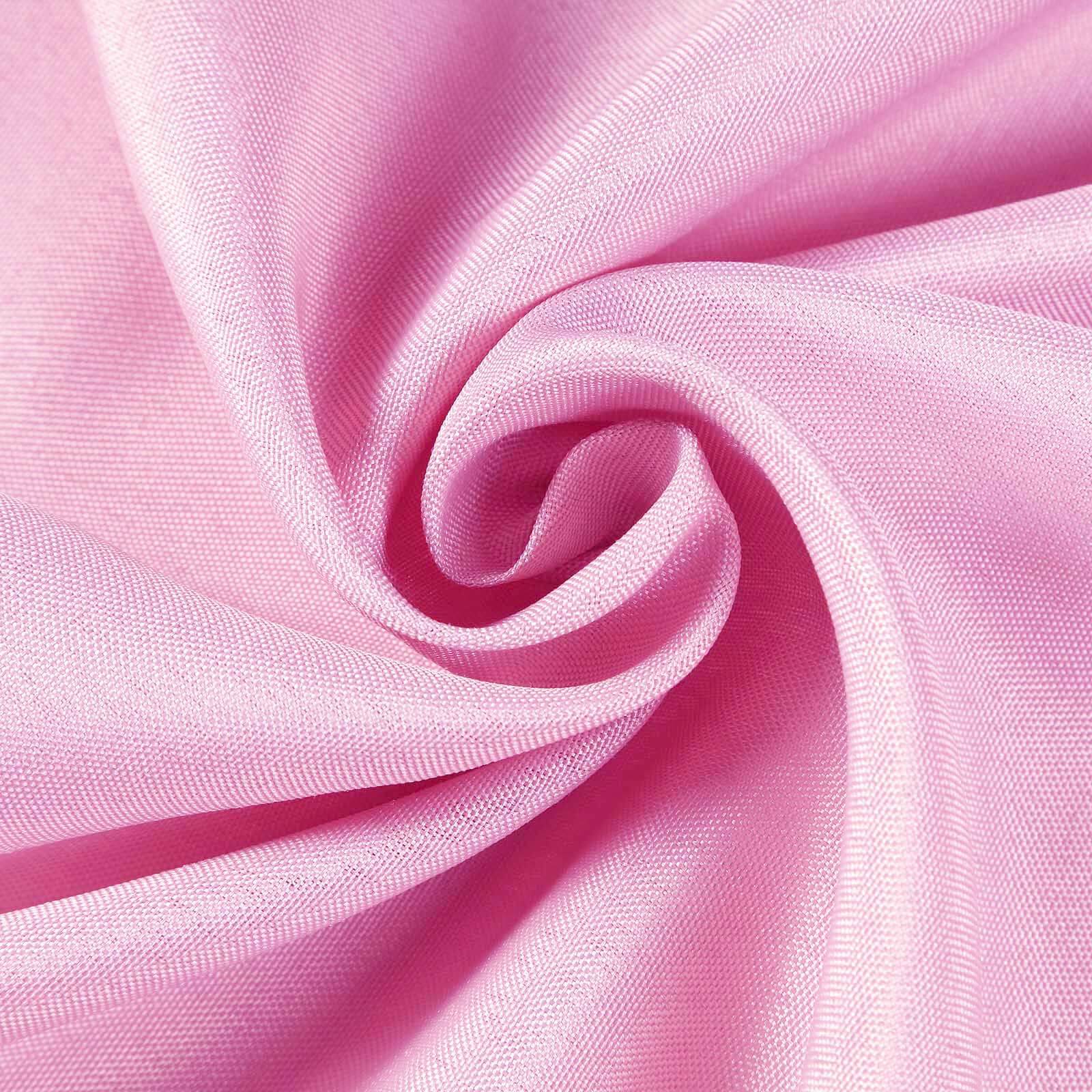5-Piece Set of Pink Polyester Chair Sashes, 6x108 Inches