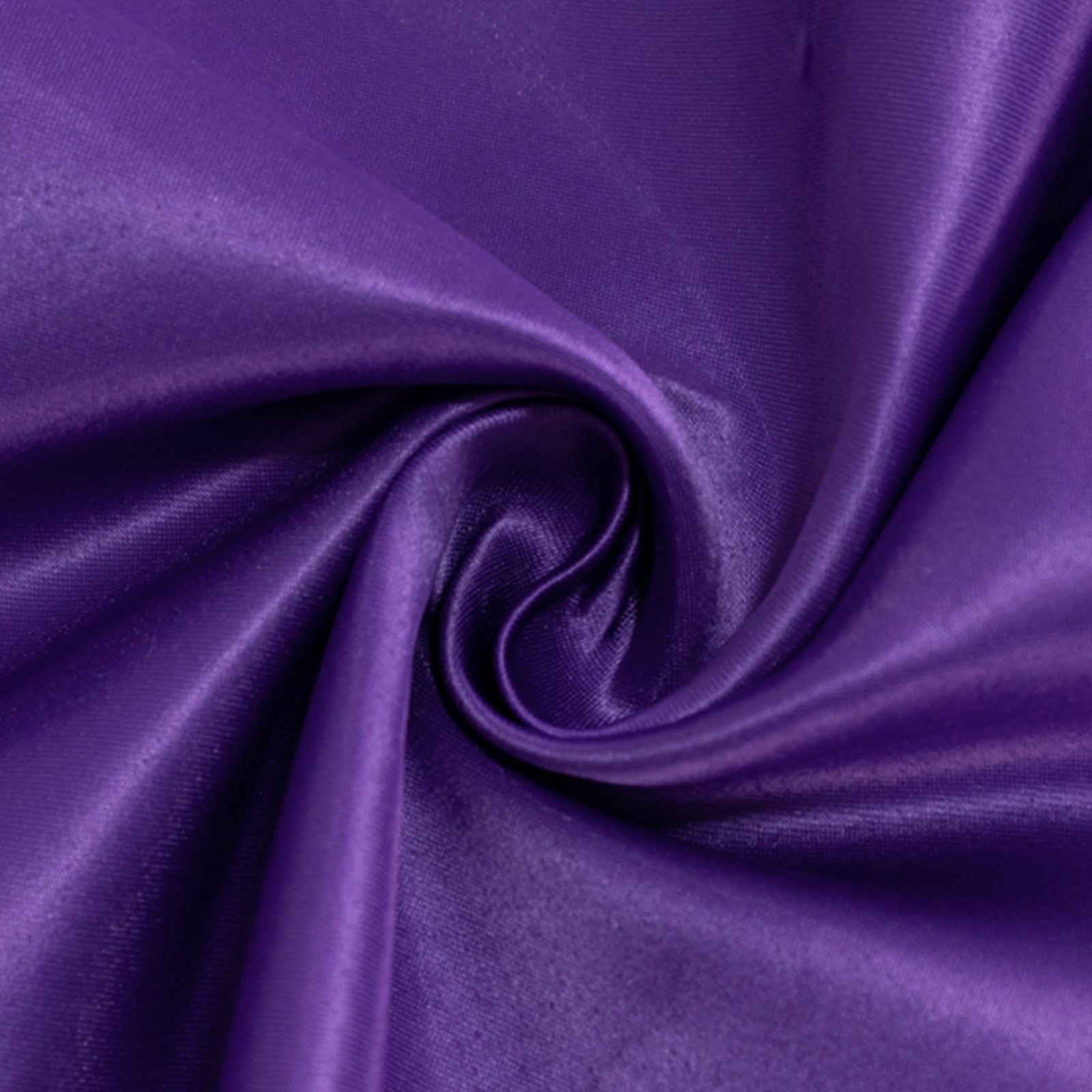 Premium Purple Lamour Satin 54x54 Square Table Overlay - Durable & Silk-Like Table Cover