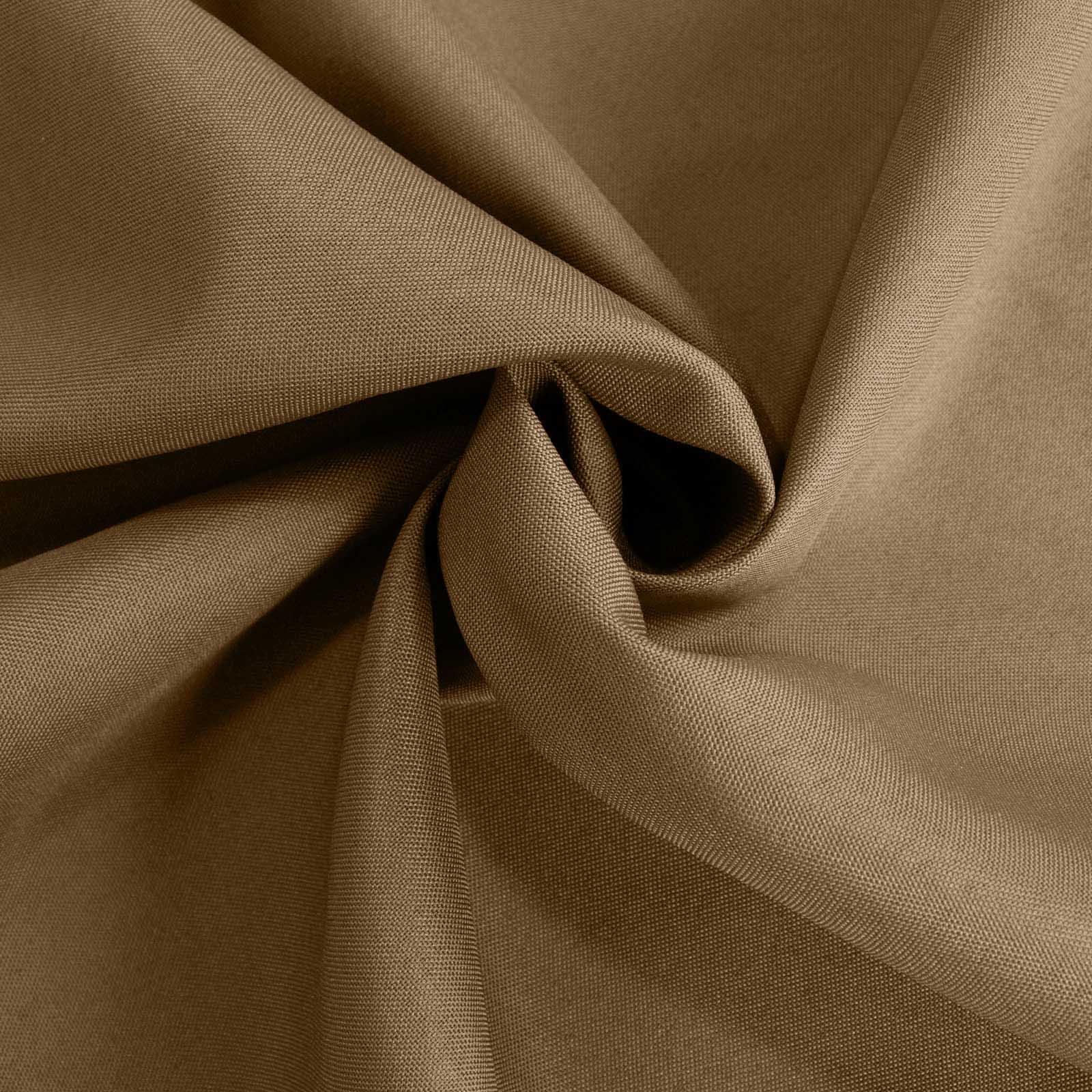 Taupe 90-Inch Polyester Round Tablecloth: Stain & Wrinkle-Resistant