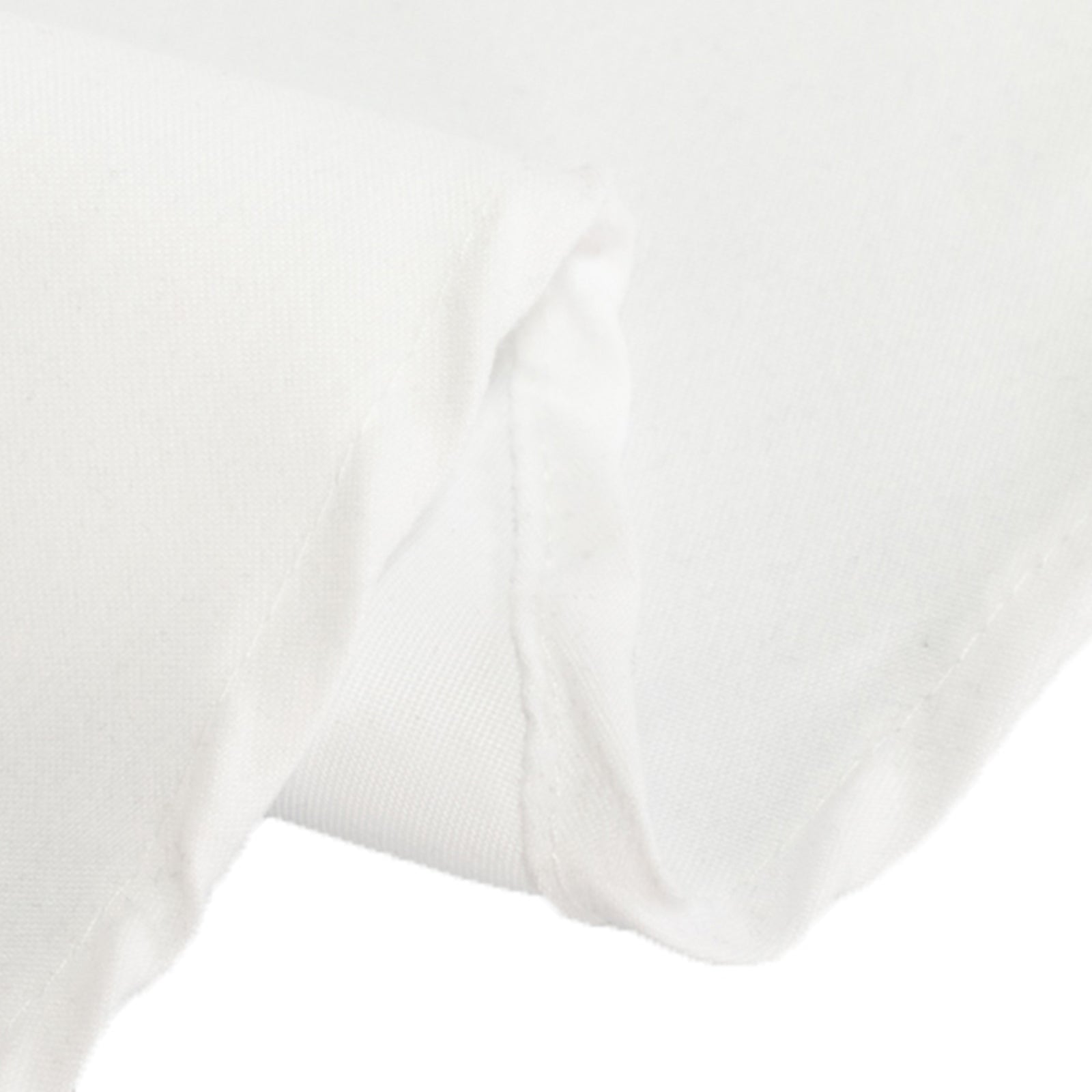 Wrinkle-Resistant White 70-Inch Cotton Blend Round Tablecloth for Daily Use - Ideal for Various Occasions