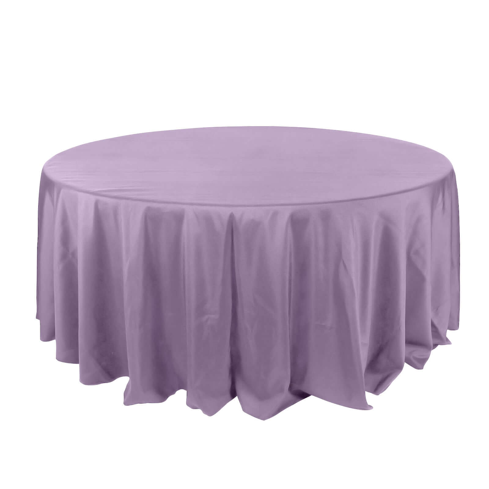 Polyester 132 Round Tablecloth Violet Amethyst - Seamless Chic Table Cover