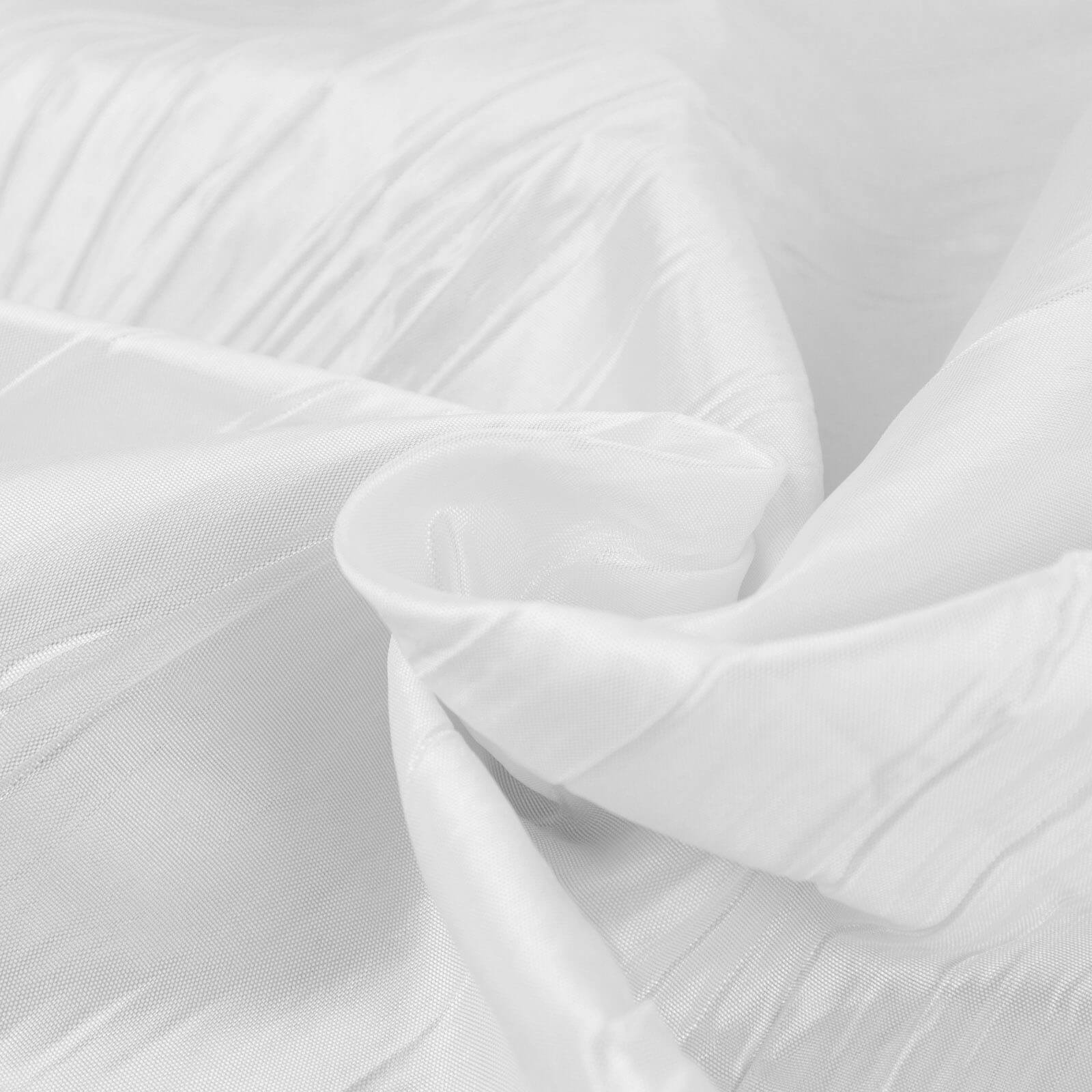 Hot Deal! 54"x10 Yards White Accordion Crinkle Taffeta Fabric Bolt
