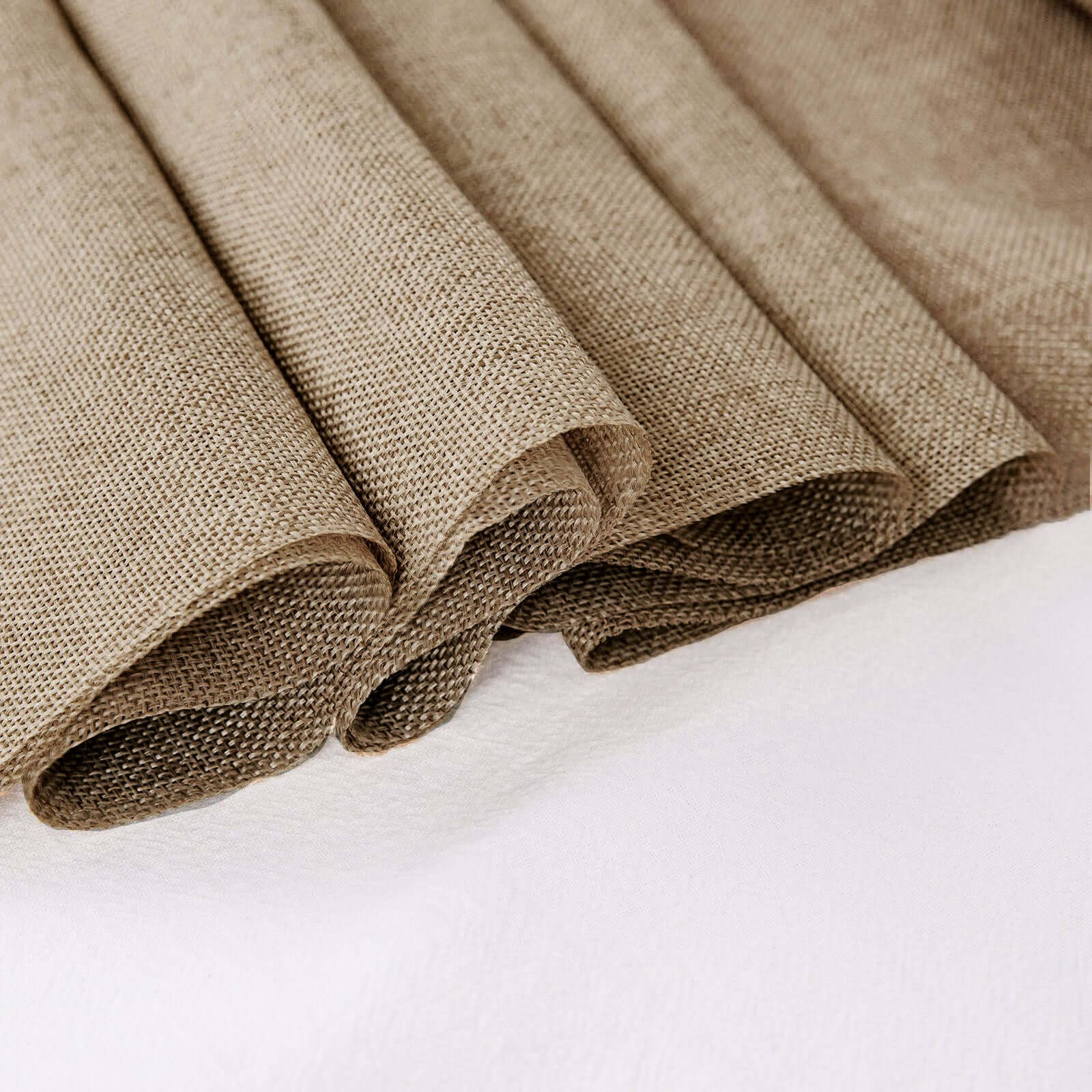 54-Inch Wide, 10-Yard Natural Faux Burlap Fabric Roll for DIY Crafts