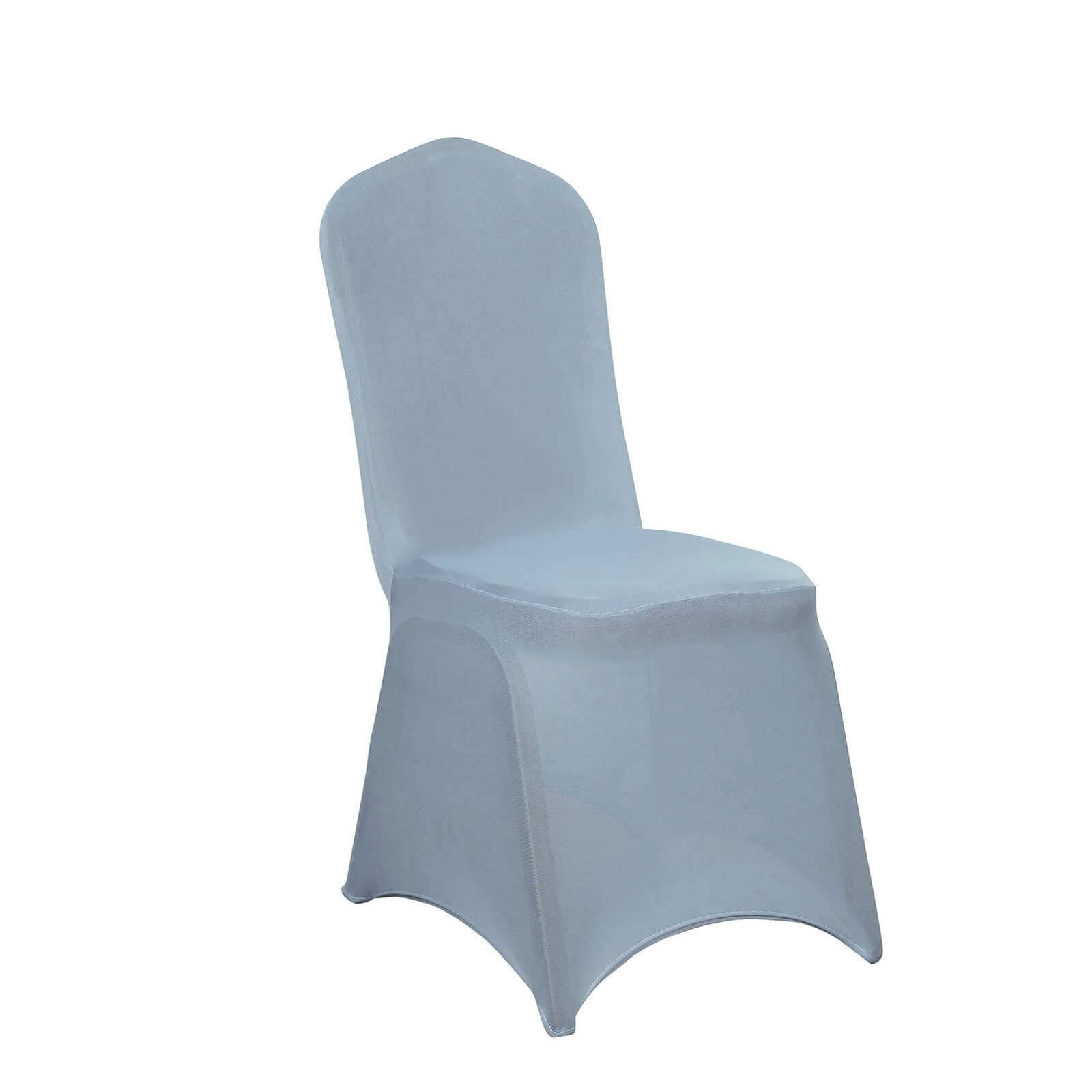 Dusty Blue Spandex Stretch Chair Cover for Banquets - 160GSM Premium Fabric