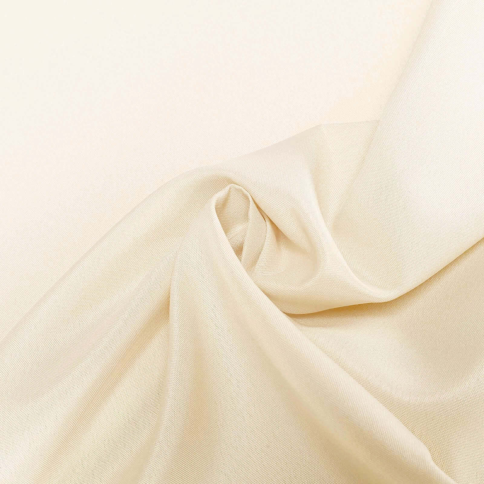 Beige 90x90 Polyester Square Tablecloth - Durable & Wrinkle-Resistant