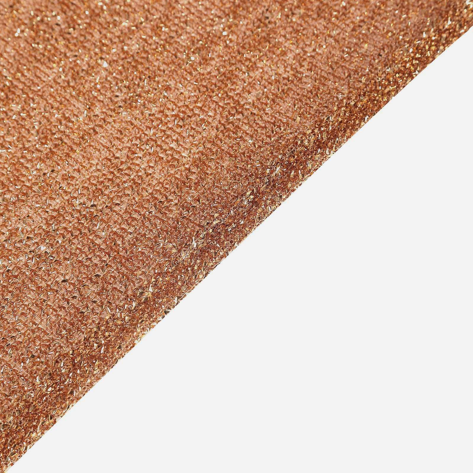 Hot Sale! 6ft Antique Gold Shimmer Tinsel Spandex Backdrop Cover for Round Top Wedding Arch