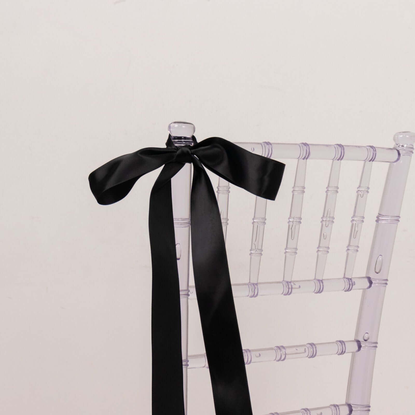 Hot! 50 Yards 1.5" Black Single - Face Decorative Satin Ribbon