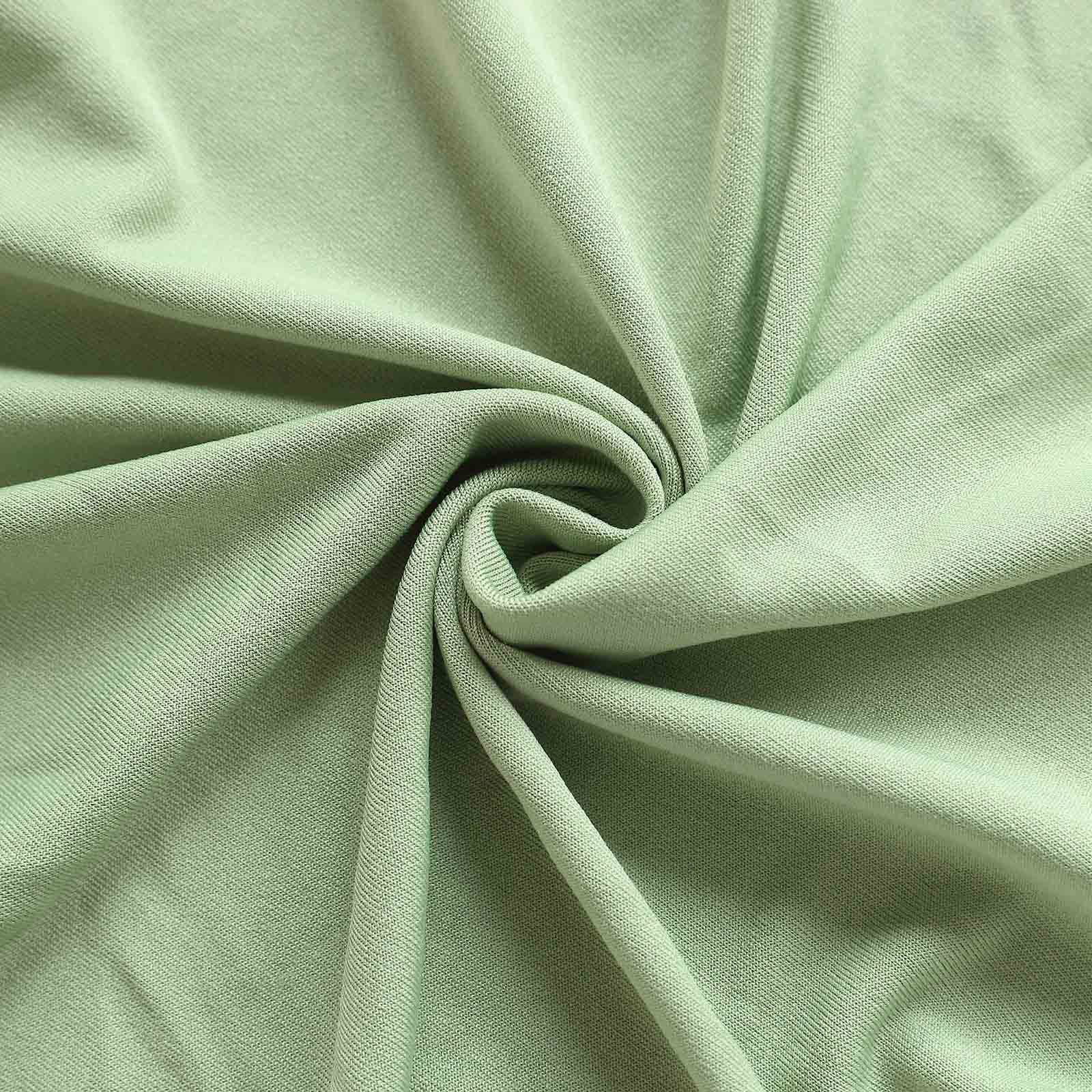 Sage Green Spandex Stretch Fitted Highboy Cocktail Table Cover - Easy Maintenance, Fits 24-32 Inch Tables