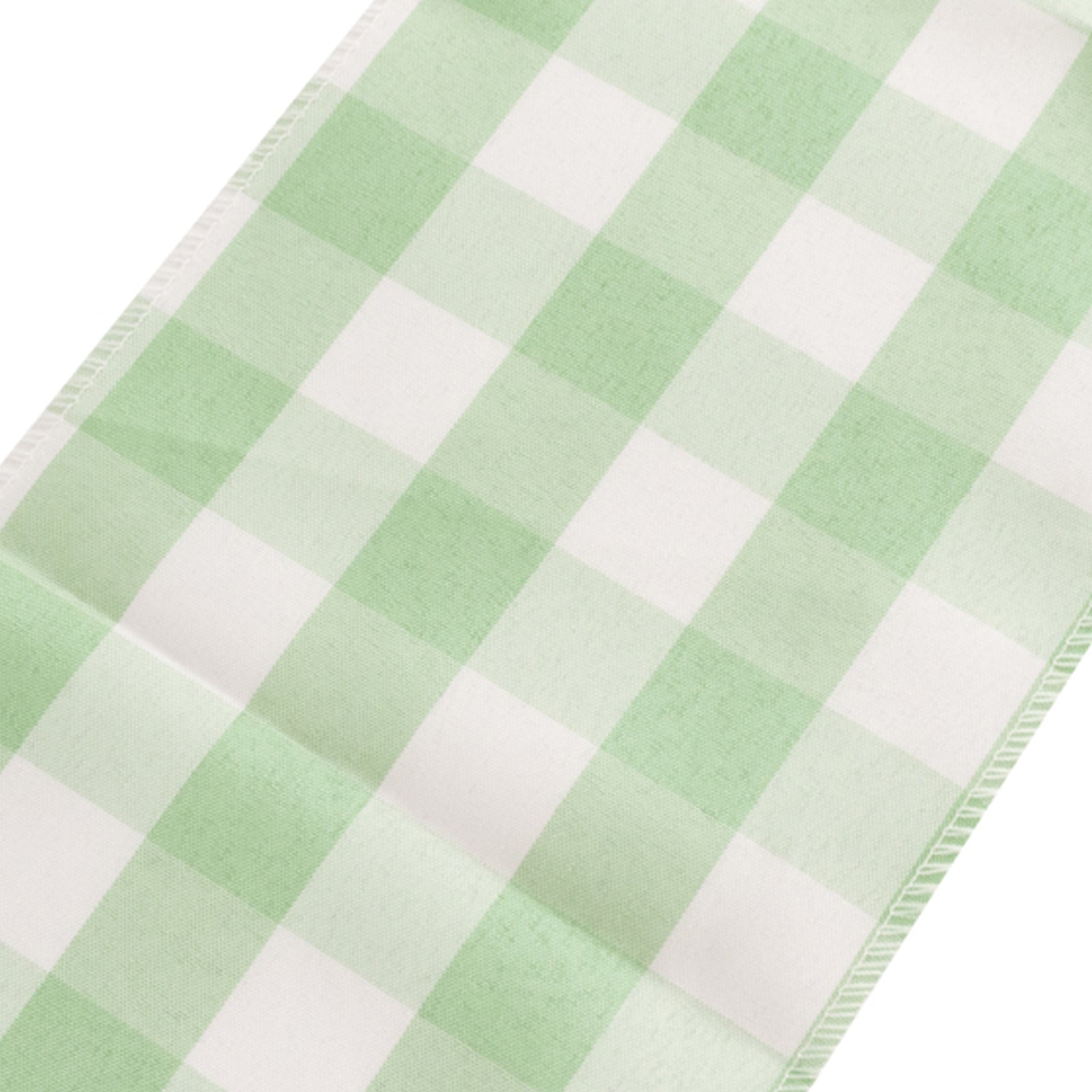 Great Deal! 5-Piece Polyester Chair Decor Sashes in Sage Green/White Buffalo Plaid - Durable & Reusable