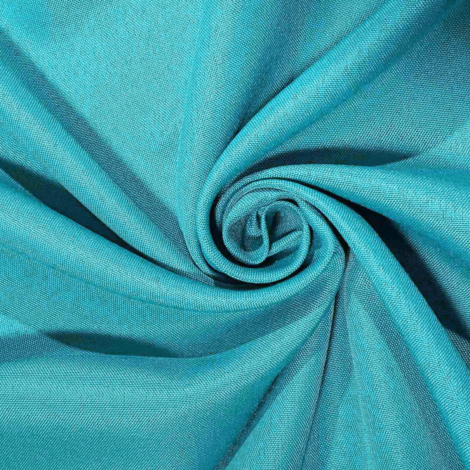 Turquoise 90x90 Polyester Square Table Overlay - Wrinkle-Free & Durable