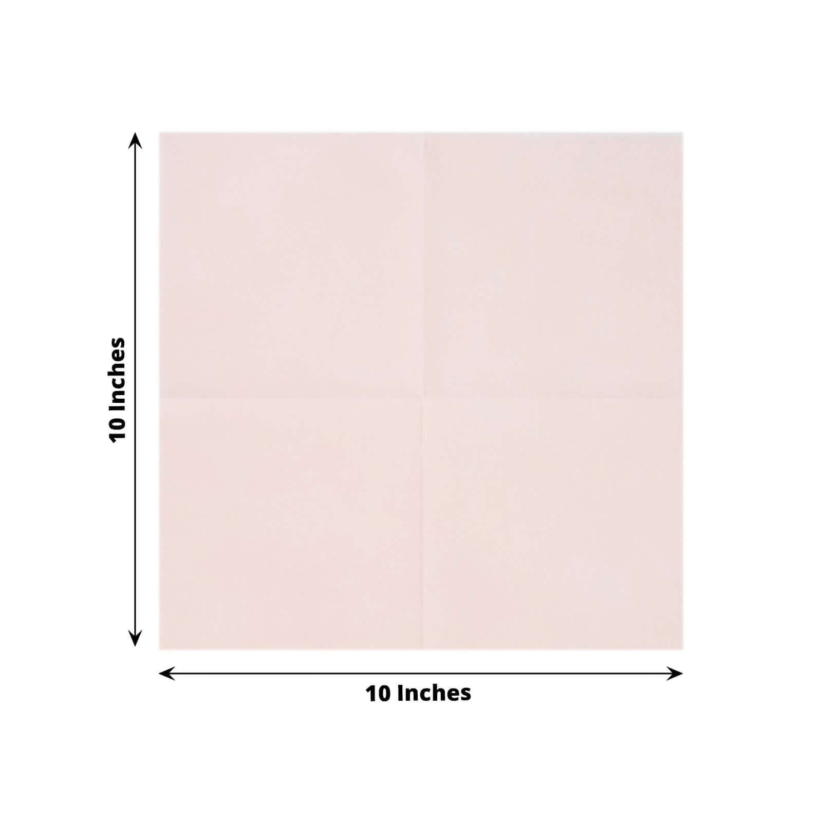 20-Piece Set of Blush 5x5 Airlaid Napkins - Soft, Absorbent & Linen-Like