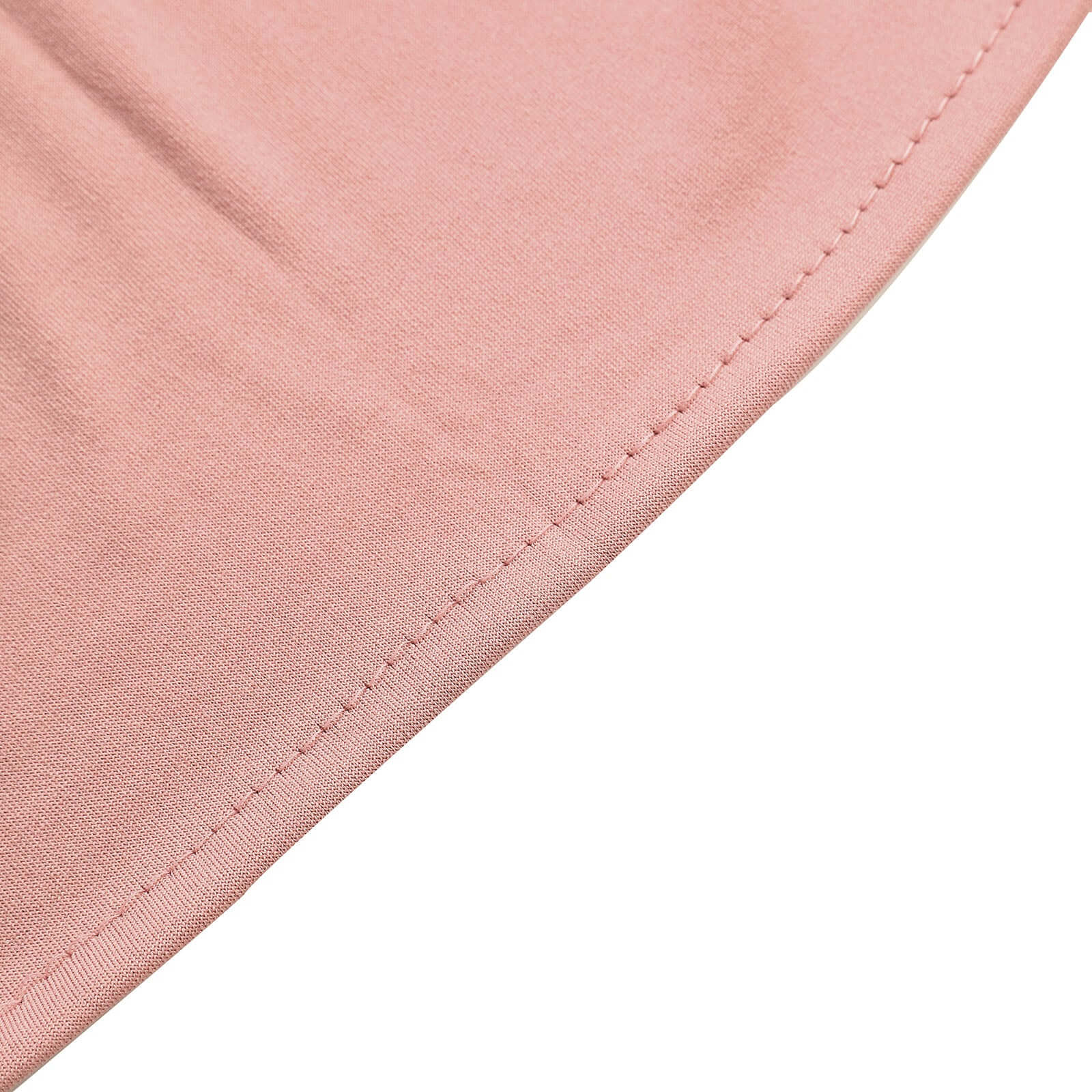 5ft Double - sided Matte Dusty Rose Spandex Fitted Cover for Round - top Wedding Arch