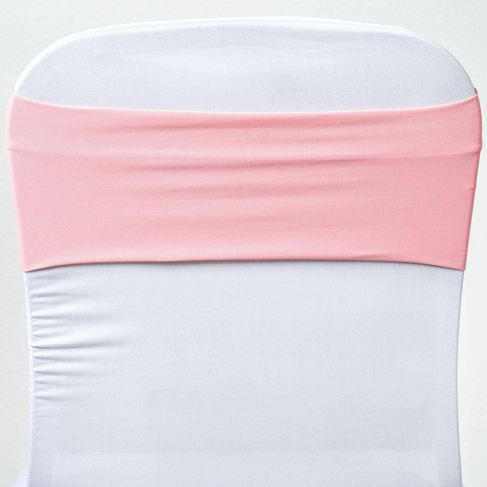 Hot Deal! 5-Pack Pink Stretch Spandex Chair Sashes, 5x12