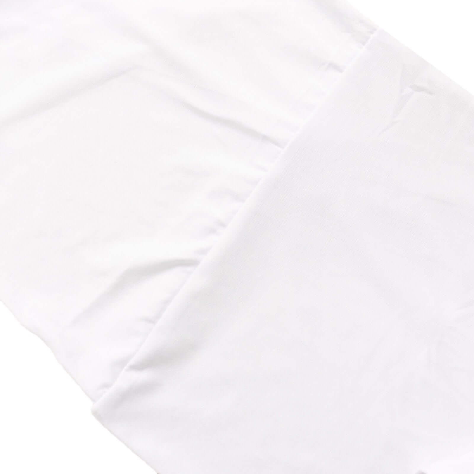 Exclusive Set of 2 White Spandex Wedding Arch Backdrop Stand Covers for Curved Arbor