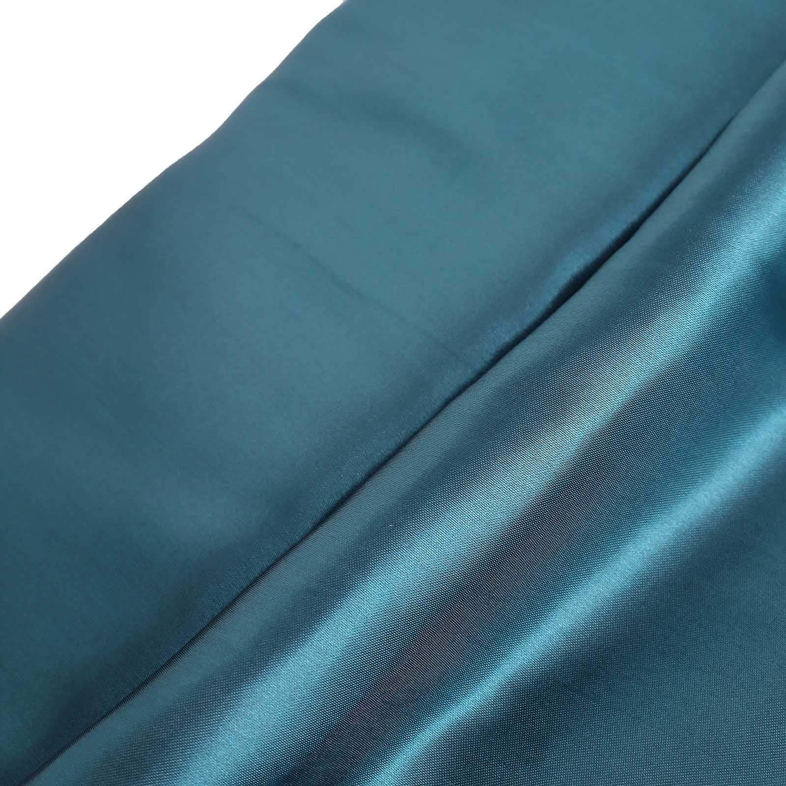 Huge Discount! 10-Yard by 54-Inch Peacock Teal Satin Fabric Bolt for Various Uses