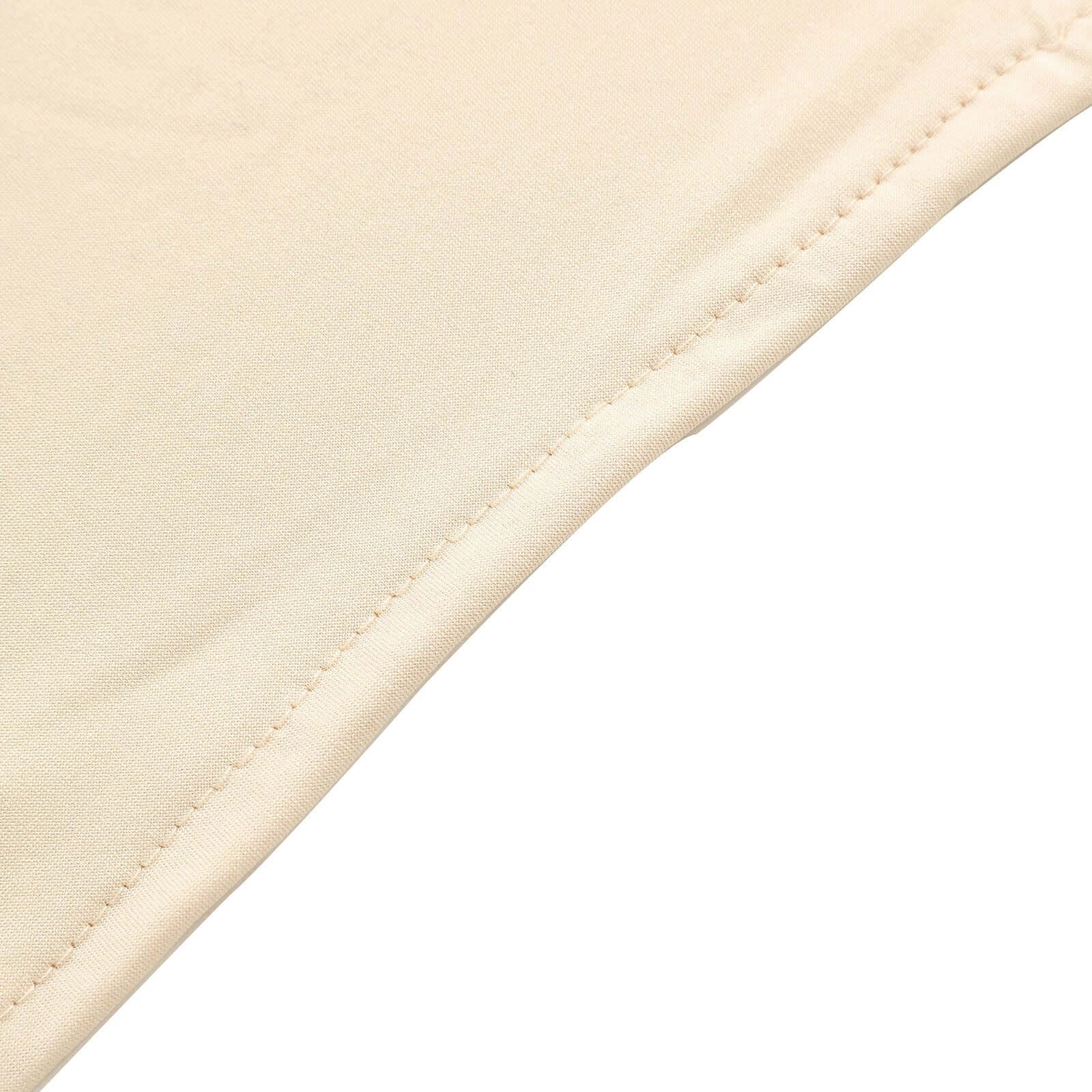 Exclusive 8ft Beige Spandex Fitted Cover for Half Moon Wedding Arch Backdrop Stand