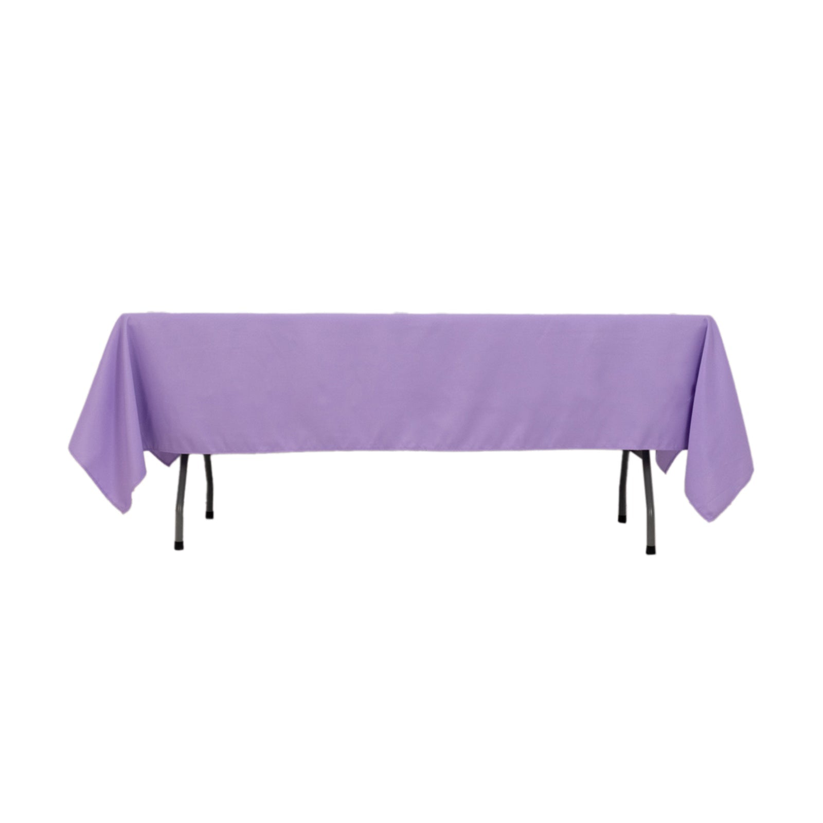 Hot Sale! Durable 220GSM Wrinkle-Resistant Lavender Lilac Premium Polyester Rectangle Tablecloth 60x102