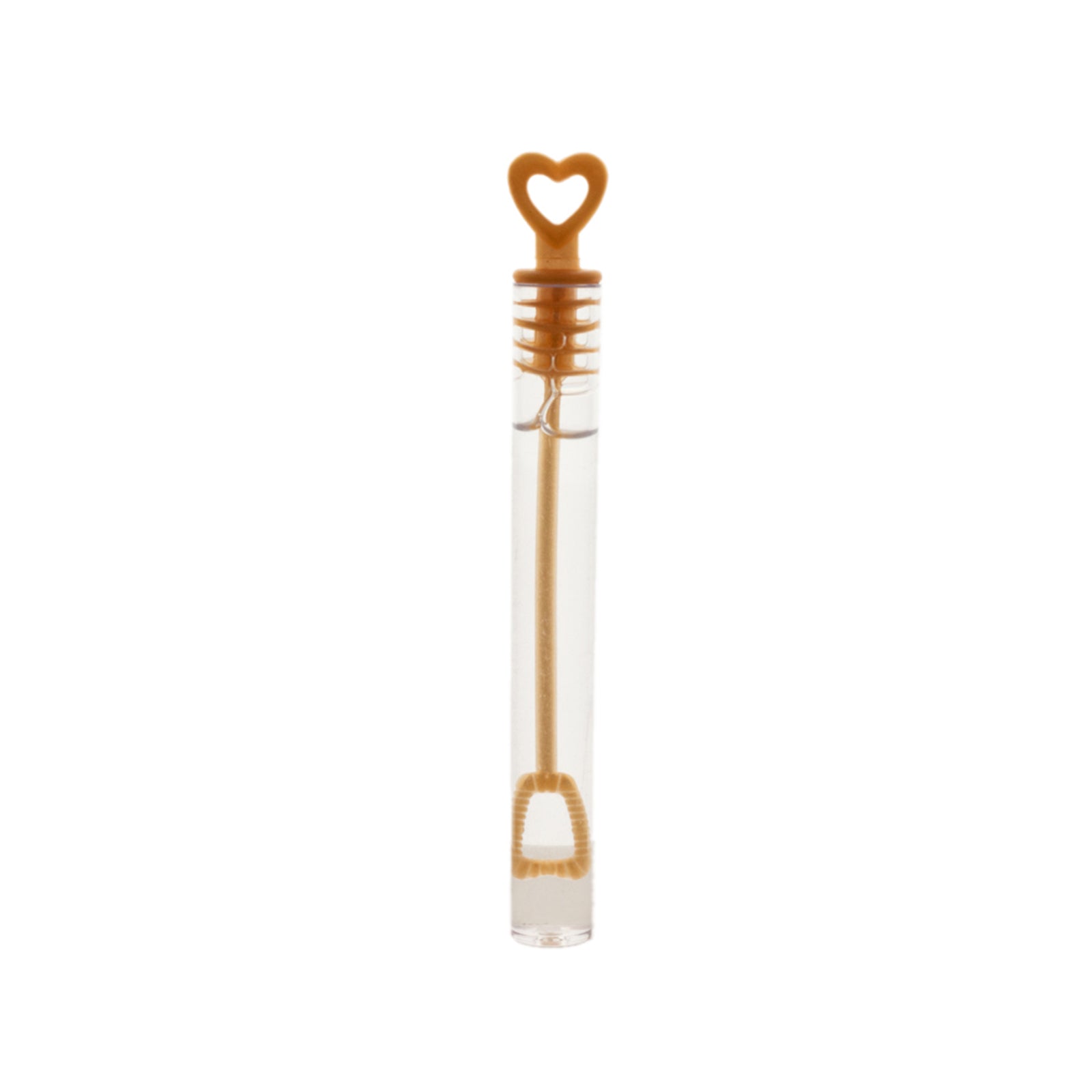 48-Piece Gold Heart-Shaped Chemistry Tube Bubble Bottles for Bridal Wedding Shower Favors