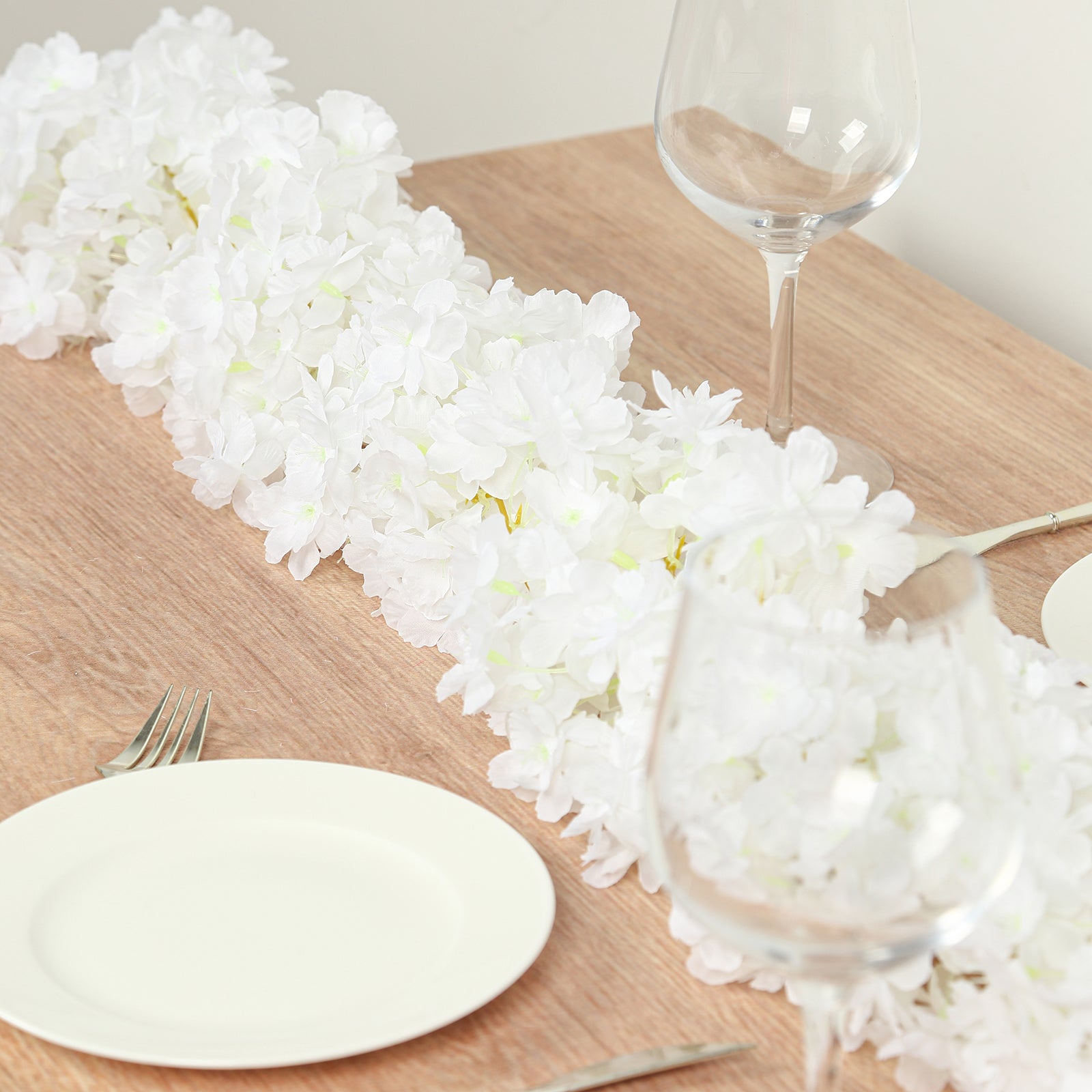 Hot Deal! 5-Piece Set of 6ft White Artificial Cherry Blossom Silk Floral Hanging Vines