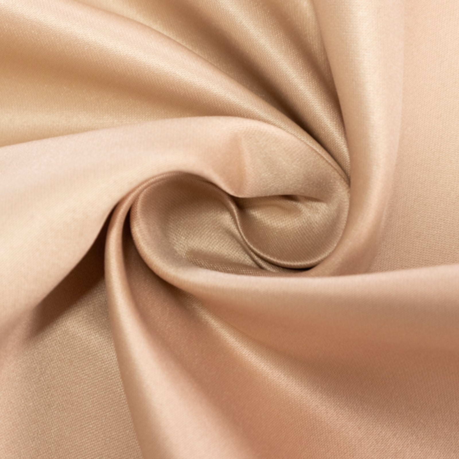 Luxurious Nude Lamour Satin Rectangle Tablecloth - 60x102, Durable & Silky Soft