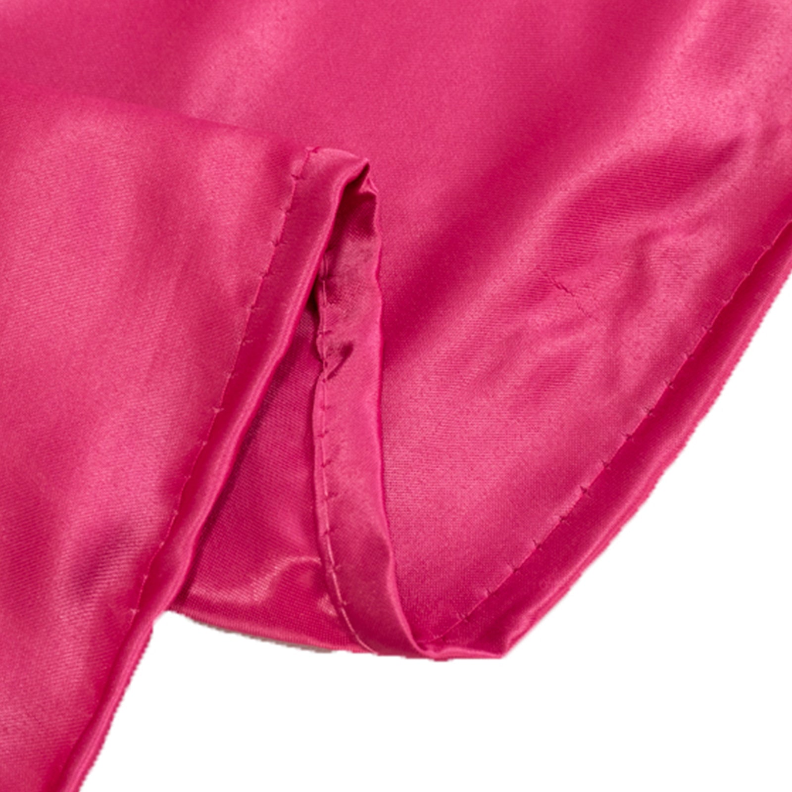 Exclusive Fuchsia Lamour Satin Rectangle Tablecloth - 60x102, Durable & Silky Soft