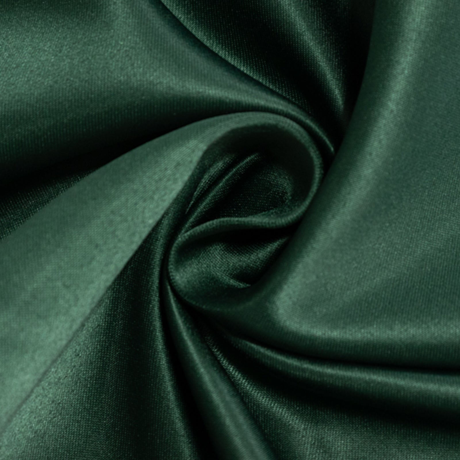 Exclusive Lamour Satin 120-Inch Round Tablecloth in Hunter Emerald Green - Soft Sheen & Seamless