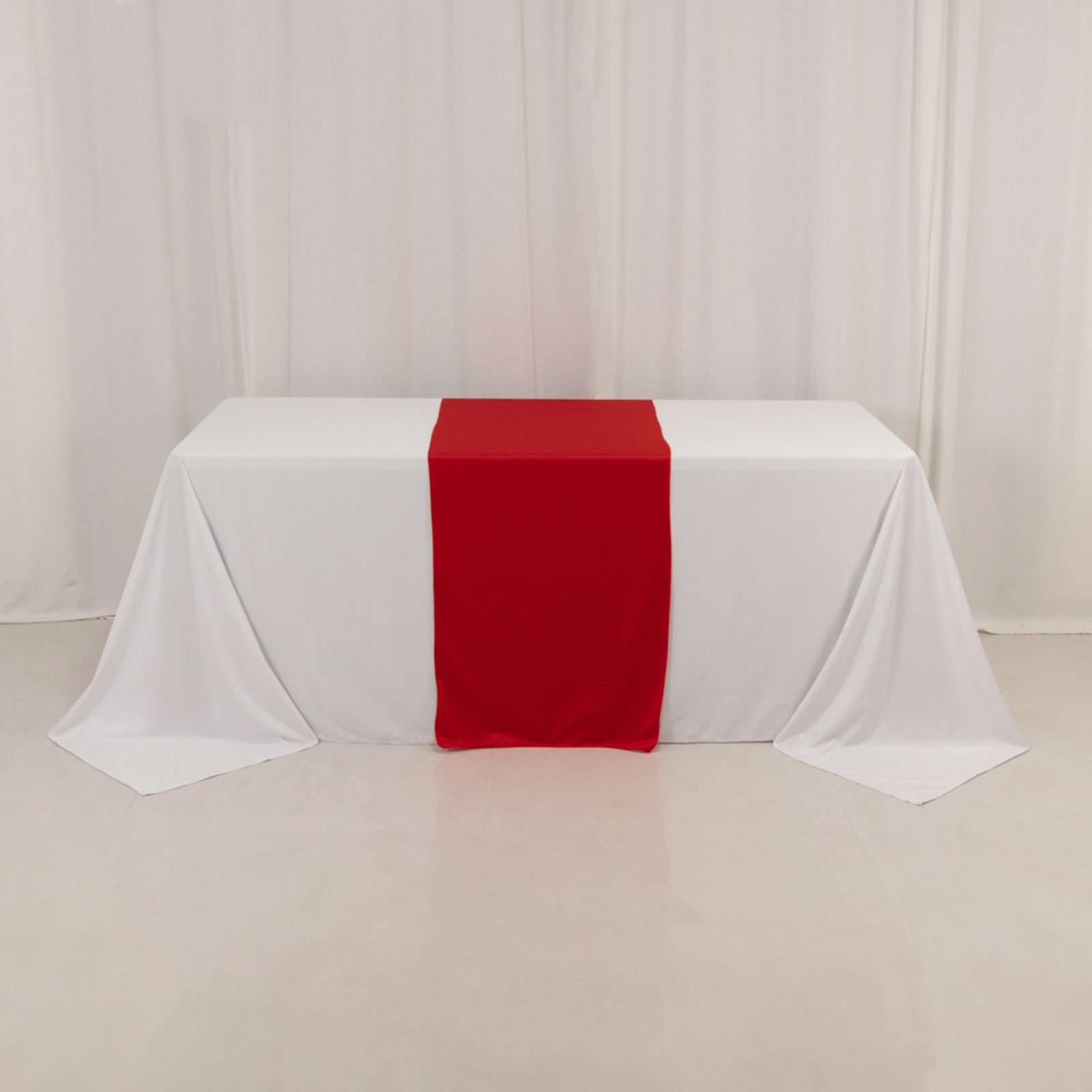 Hot Deal! Extra Wide Red 24x72 Sublimation - Printable Premium Polyester Table Runner